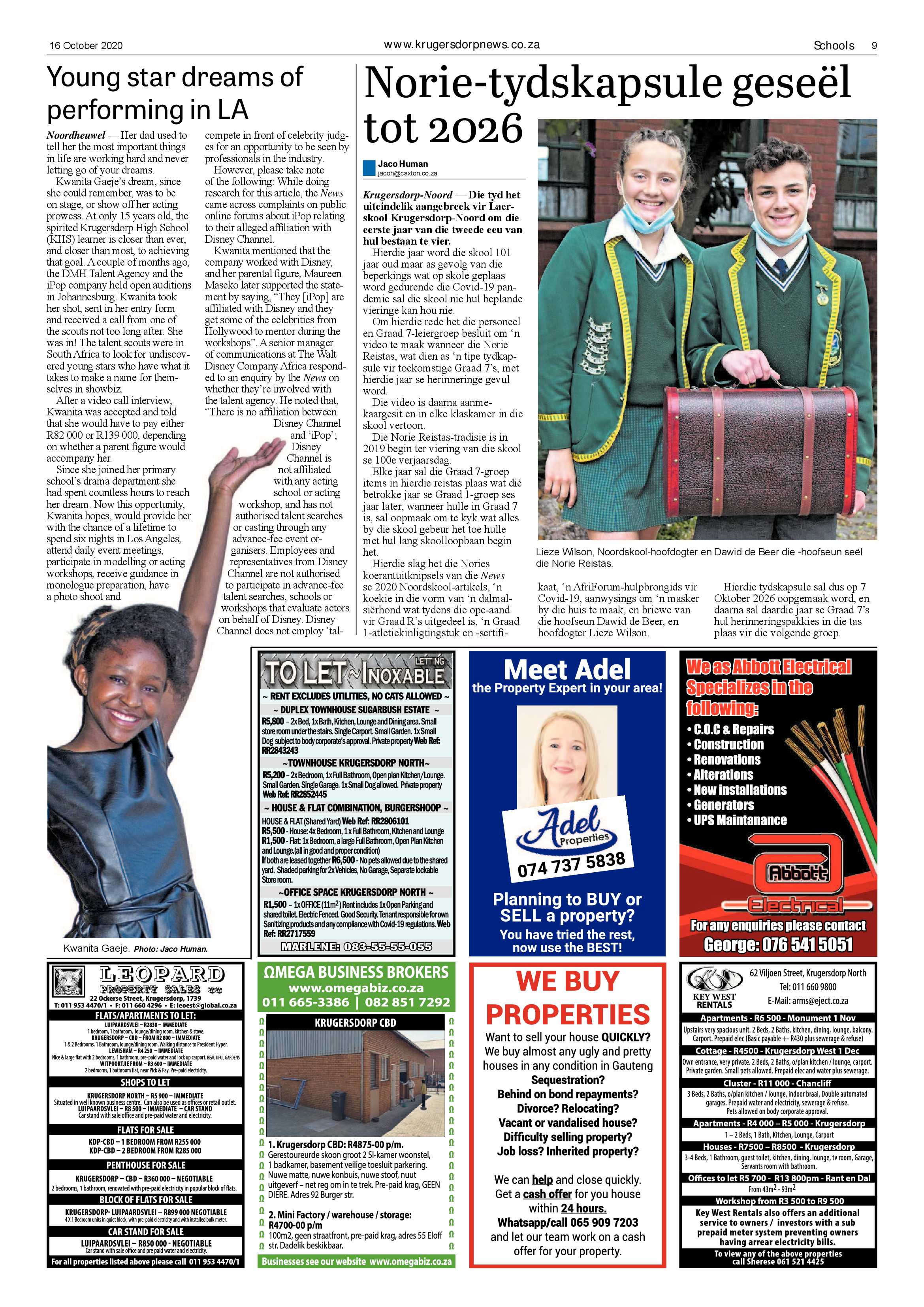 Krugersdorp News 16 October 2020 page 9