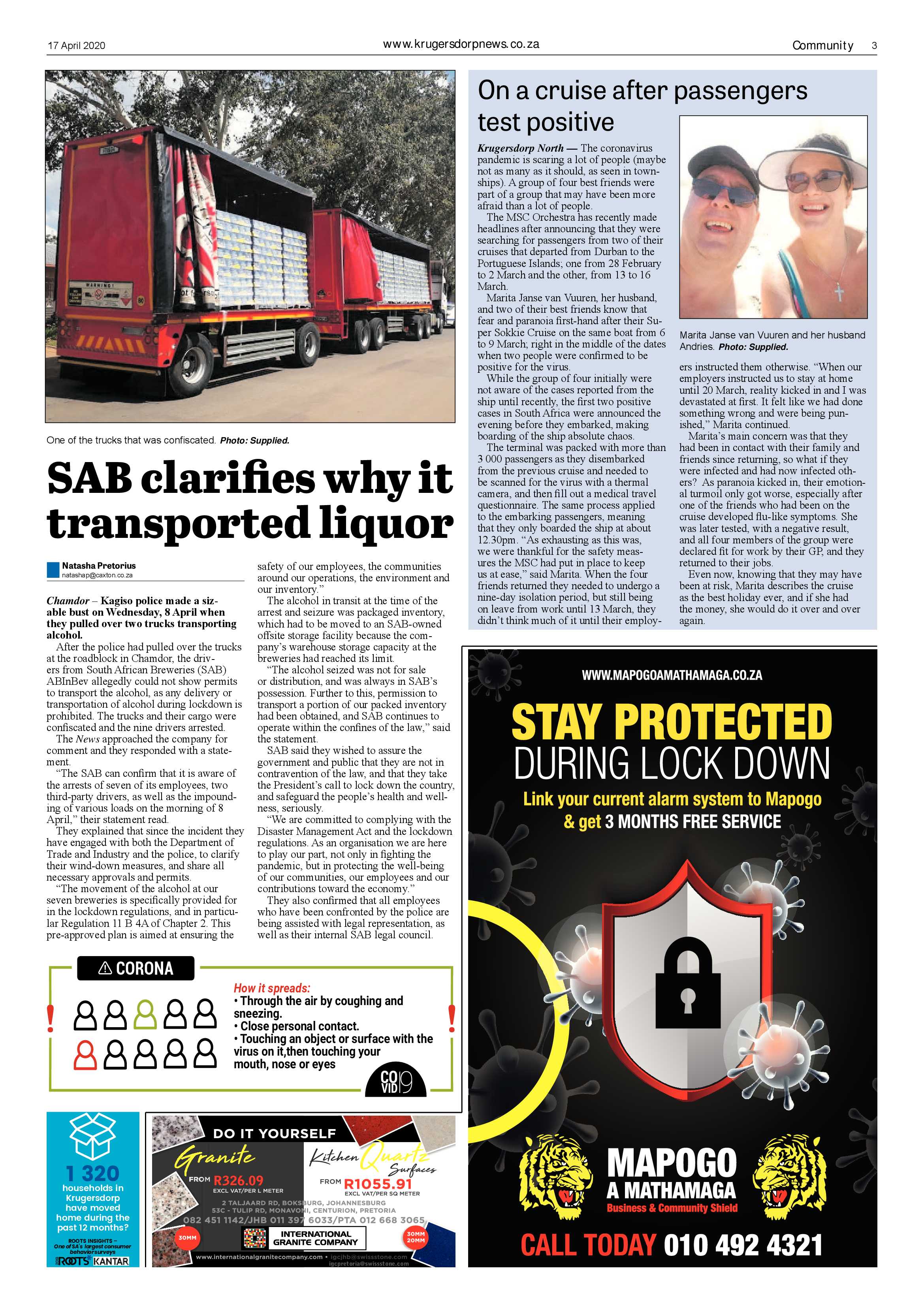 Krugersdorp News 17 April 2020 page 3
