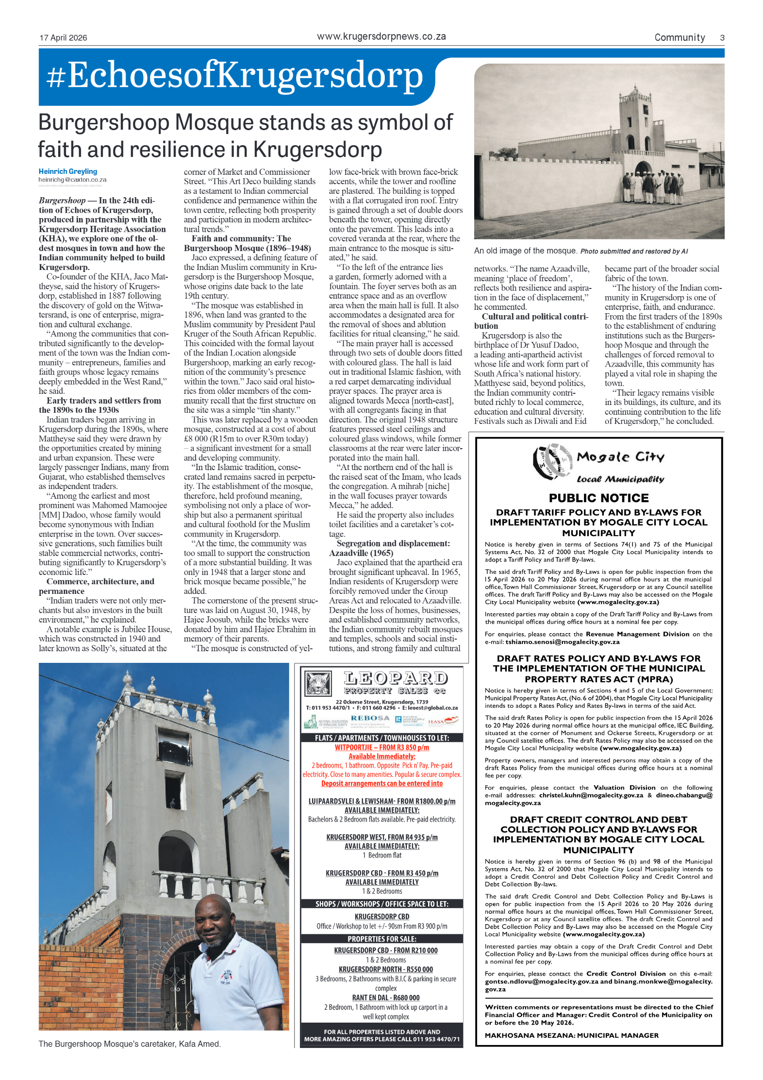 Krugersdorp News 17 April 2026 page 3