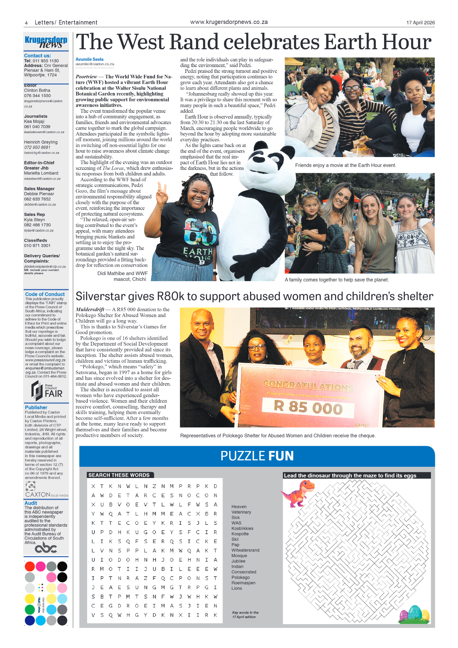 Krugersdorp News 17 April 2026 page 4