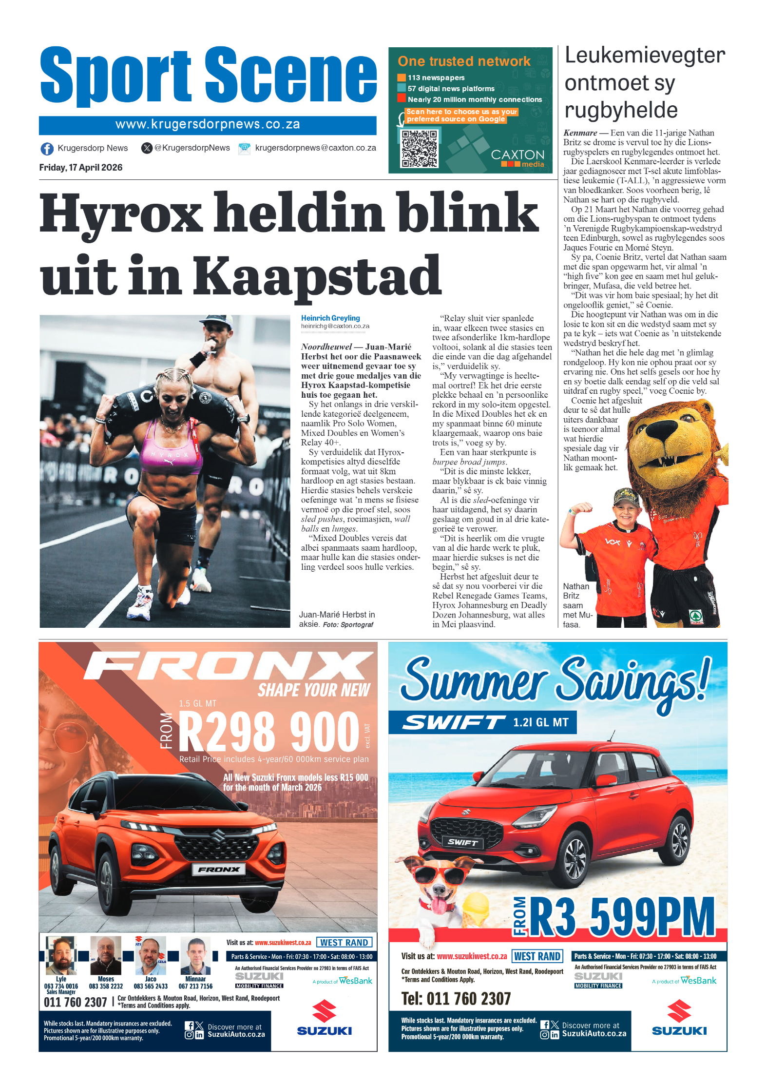 Krugersdorp News 17 April 2026 page 8