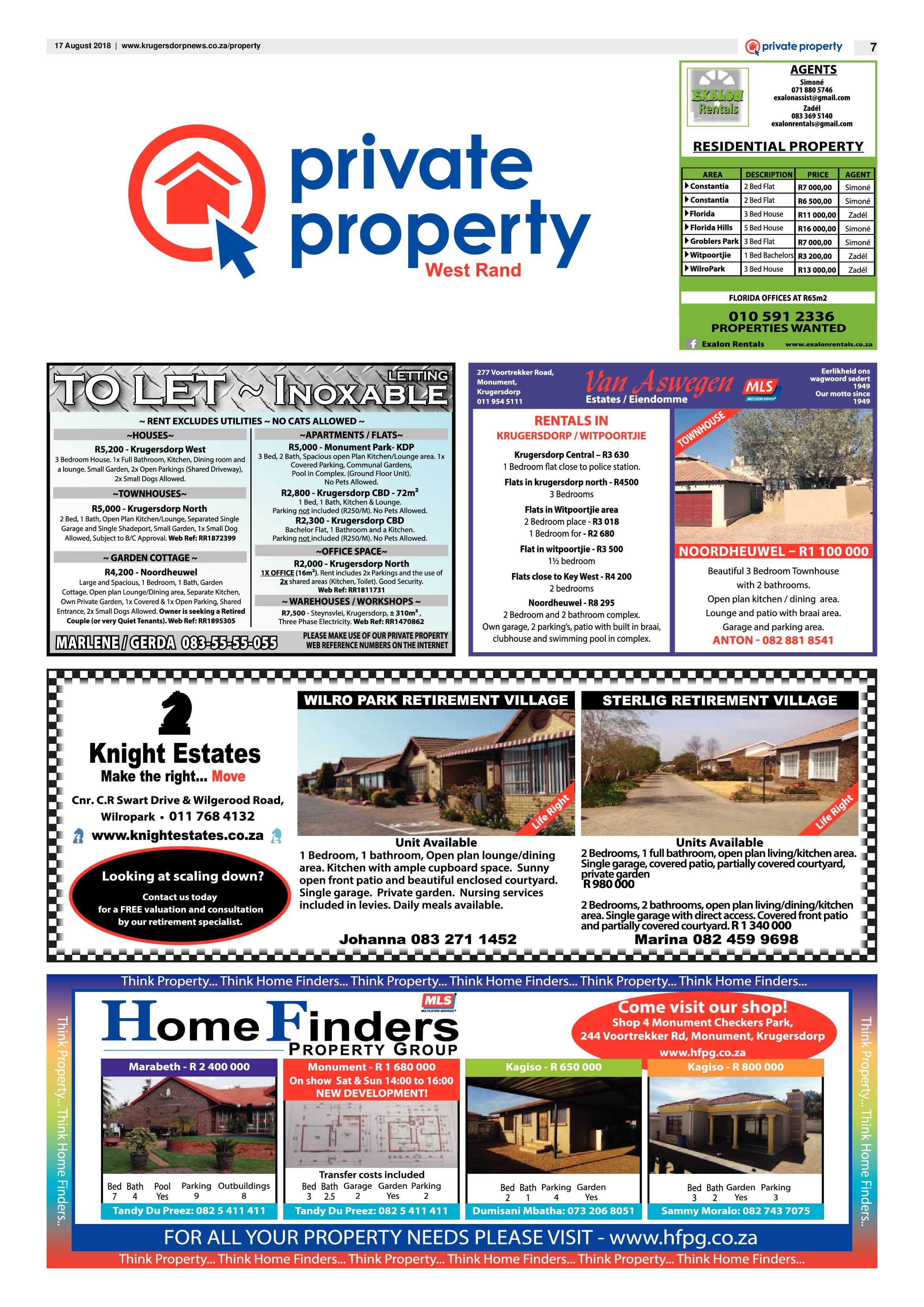 Krugersdorp News 17 August 2018 page 7
