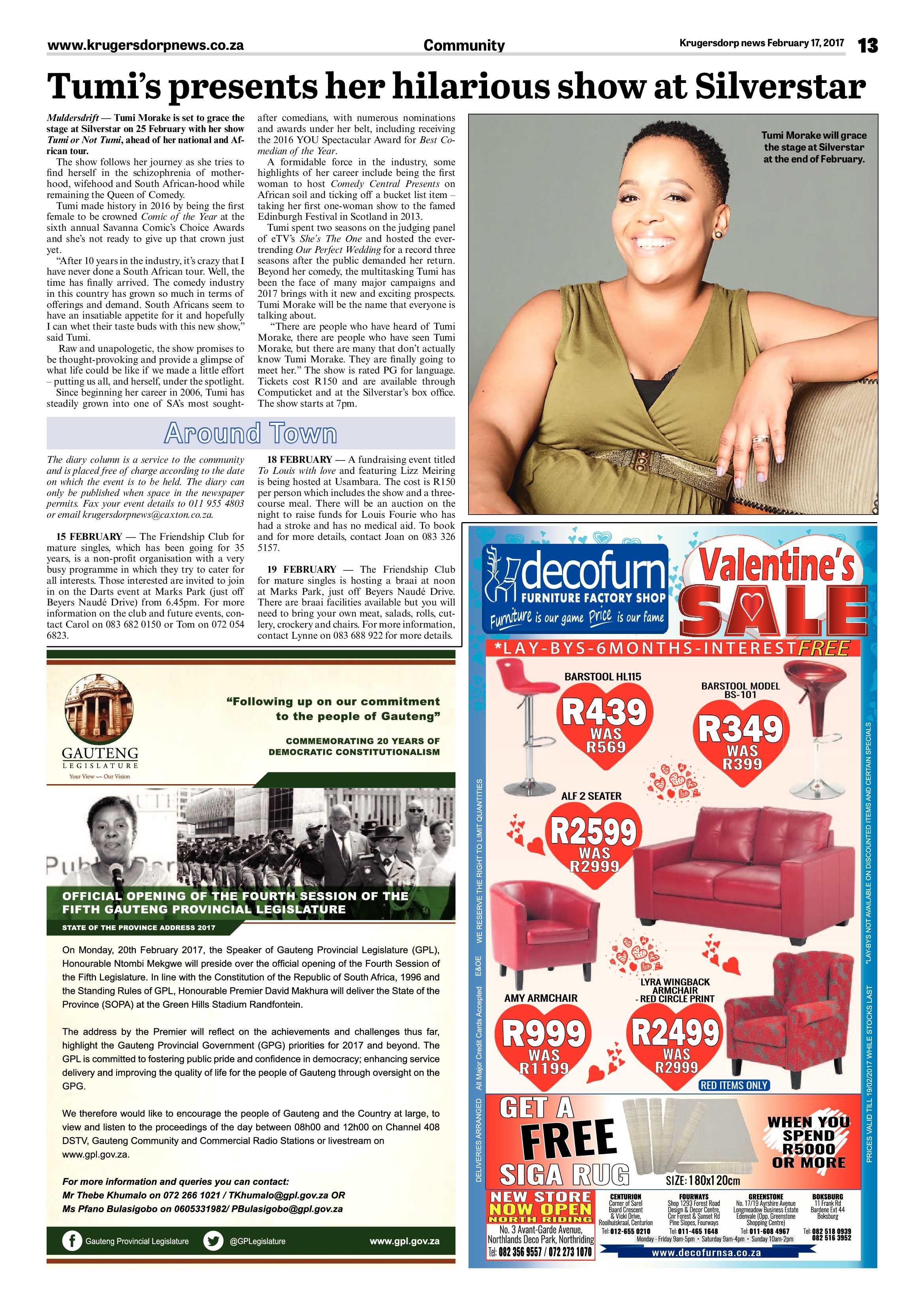 Krugersdorp News 17 February 2017 page 13