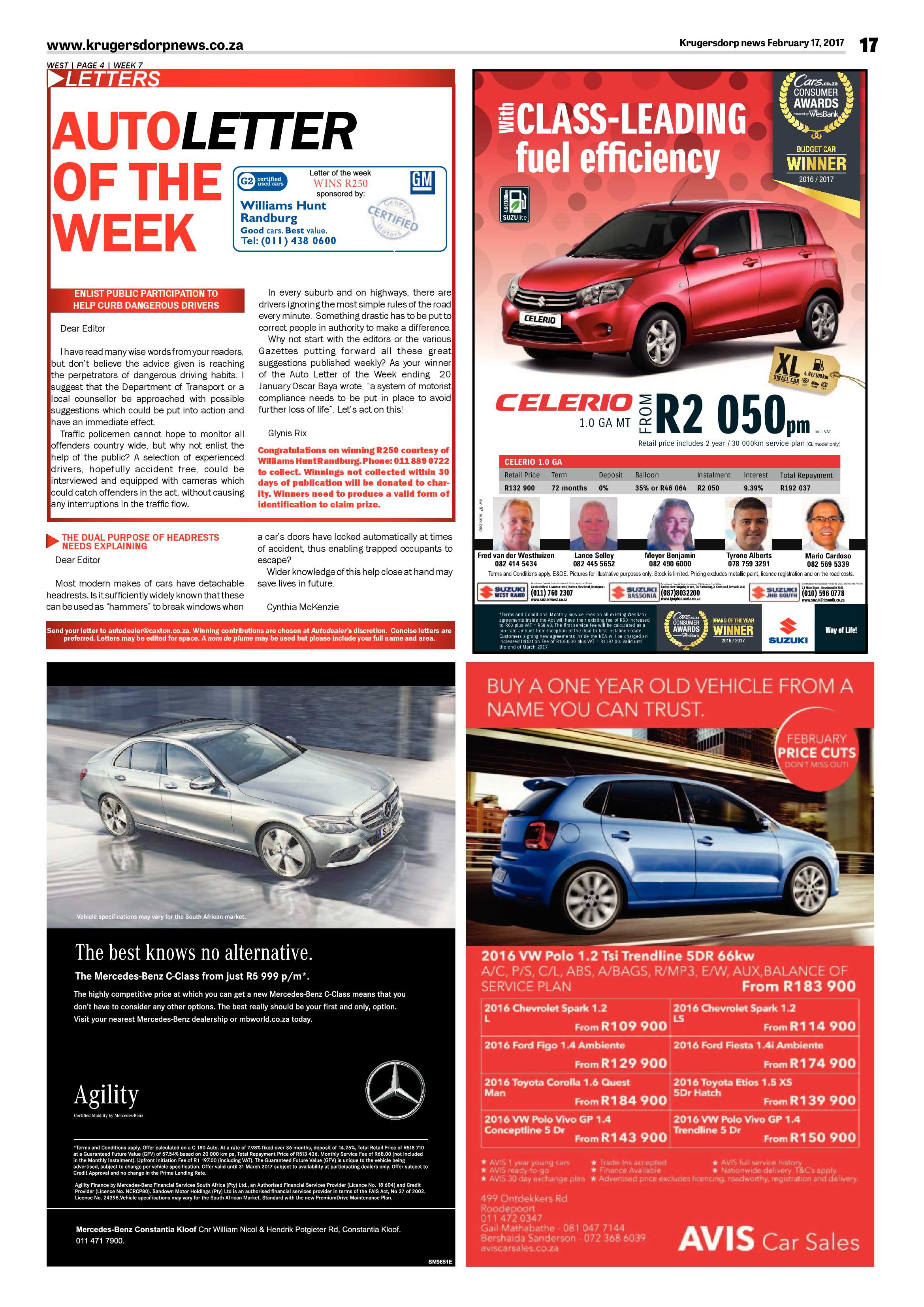 Krugersdorp News 17 February 2017 page 17