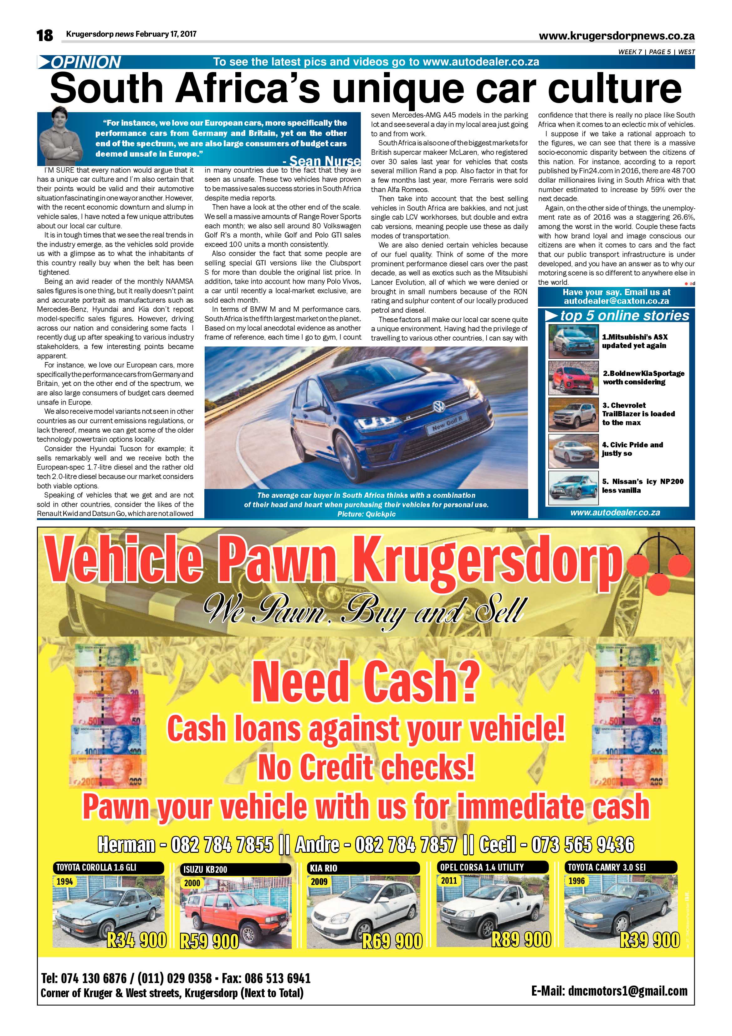 Krugersdorp News 17 February 2017 page 18