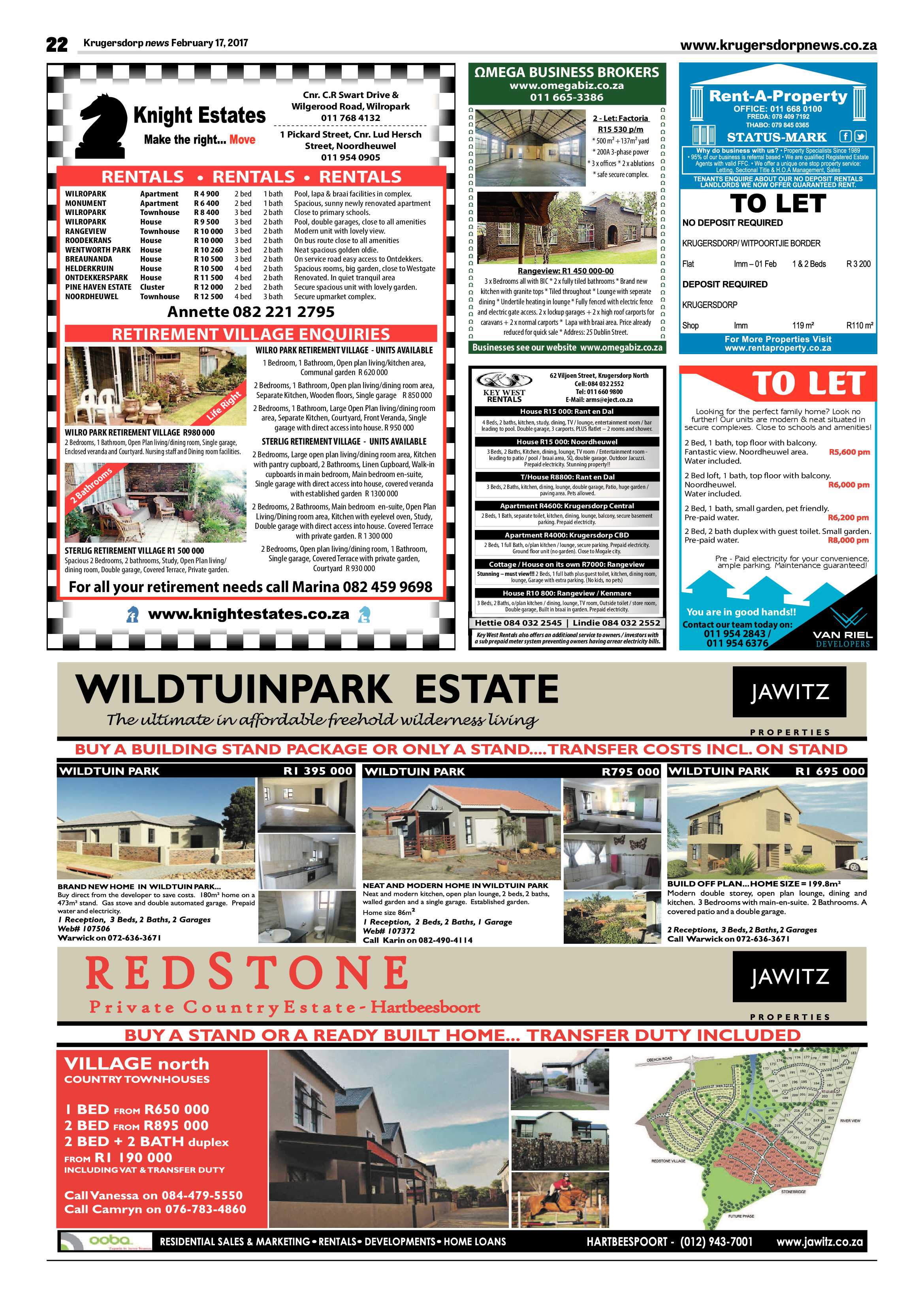 Krugersdorp News 17 February 2017 page 22