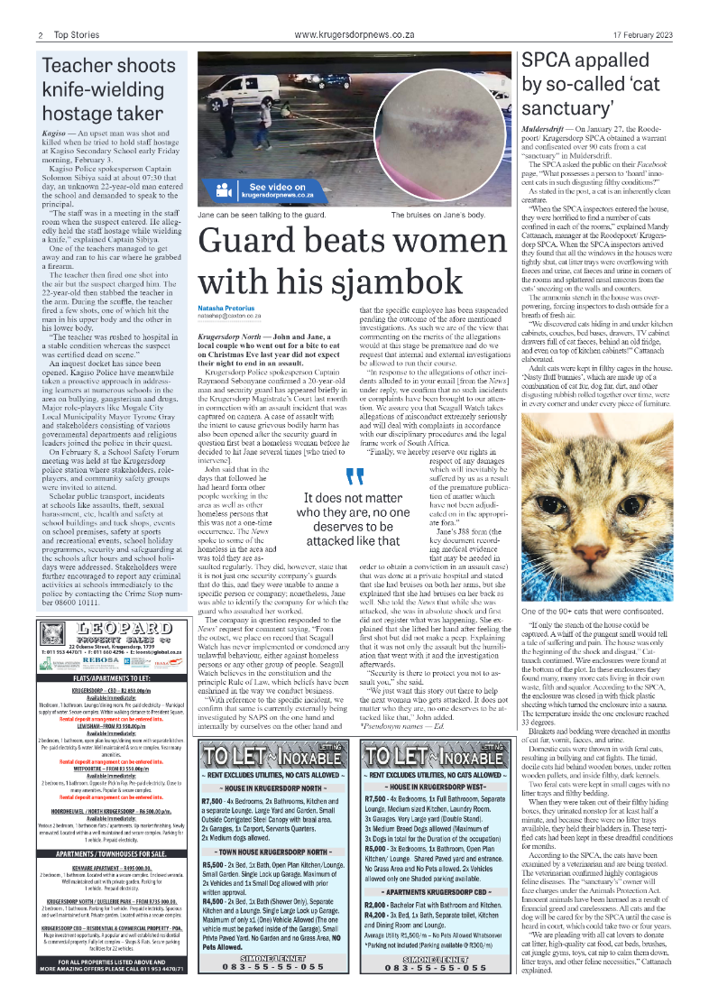 Krugersdorp News 17 February 2023 page 2