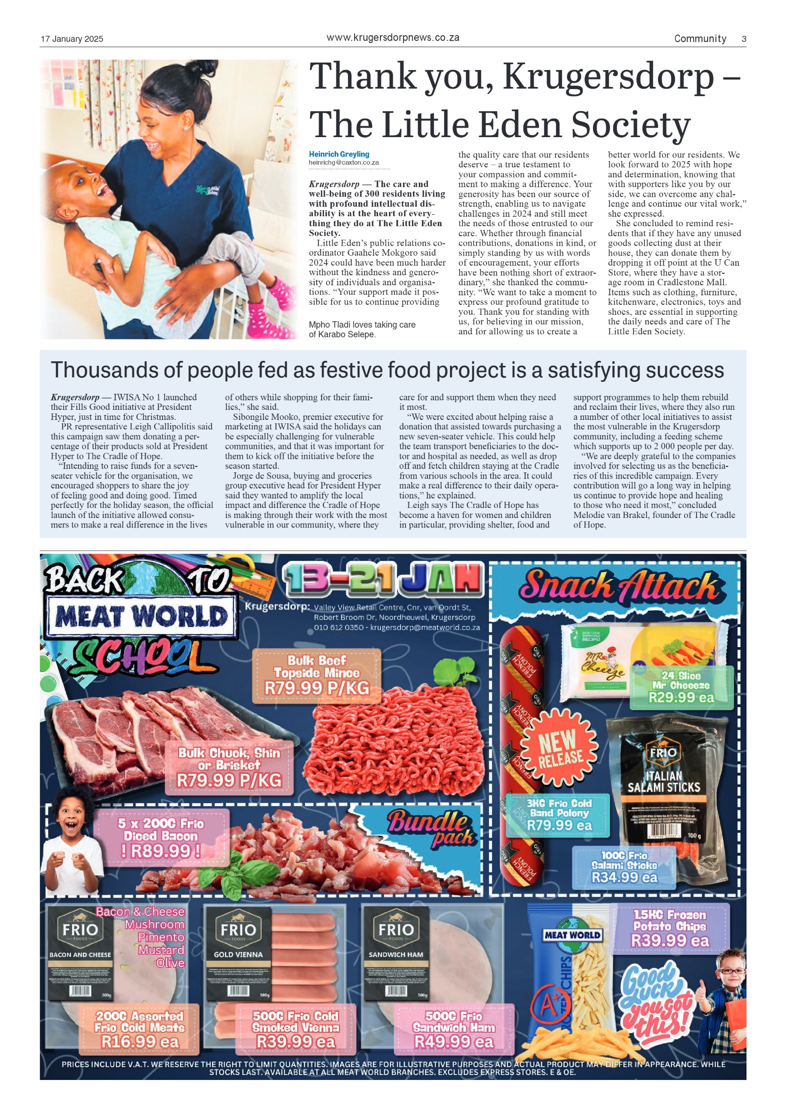 Krugersdorp News 17 January 2025 page 3