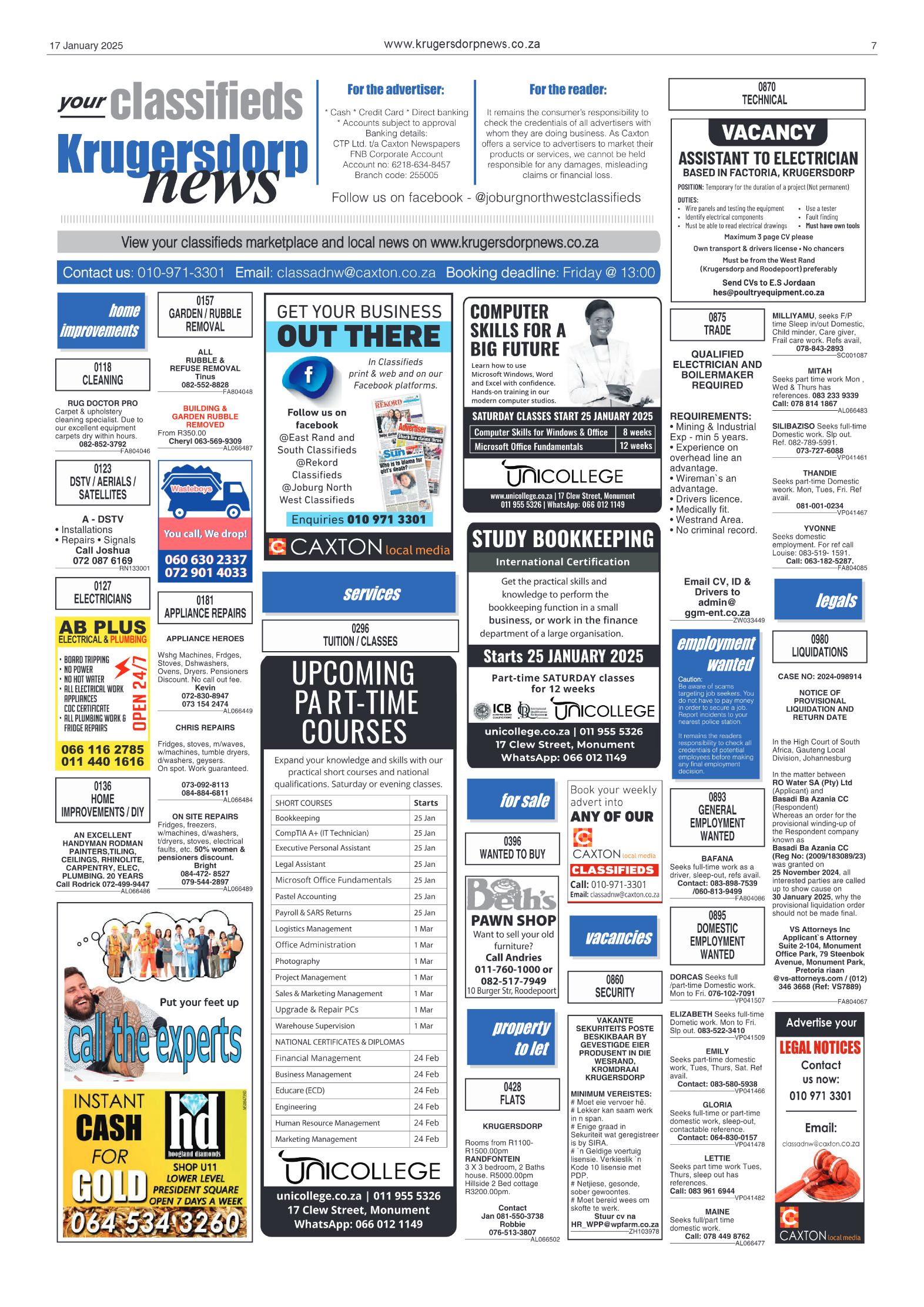 Krugersdorp News 17 January 2025 page 7