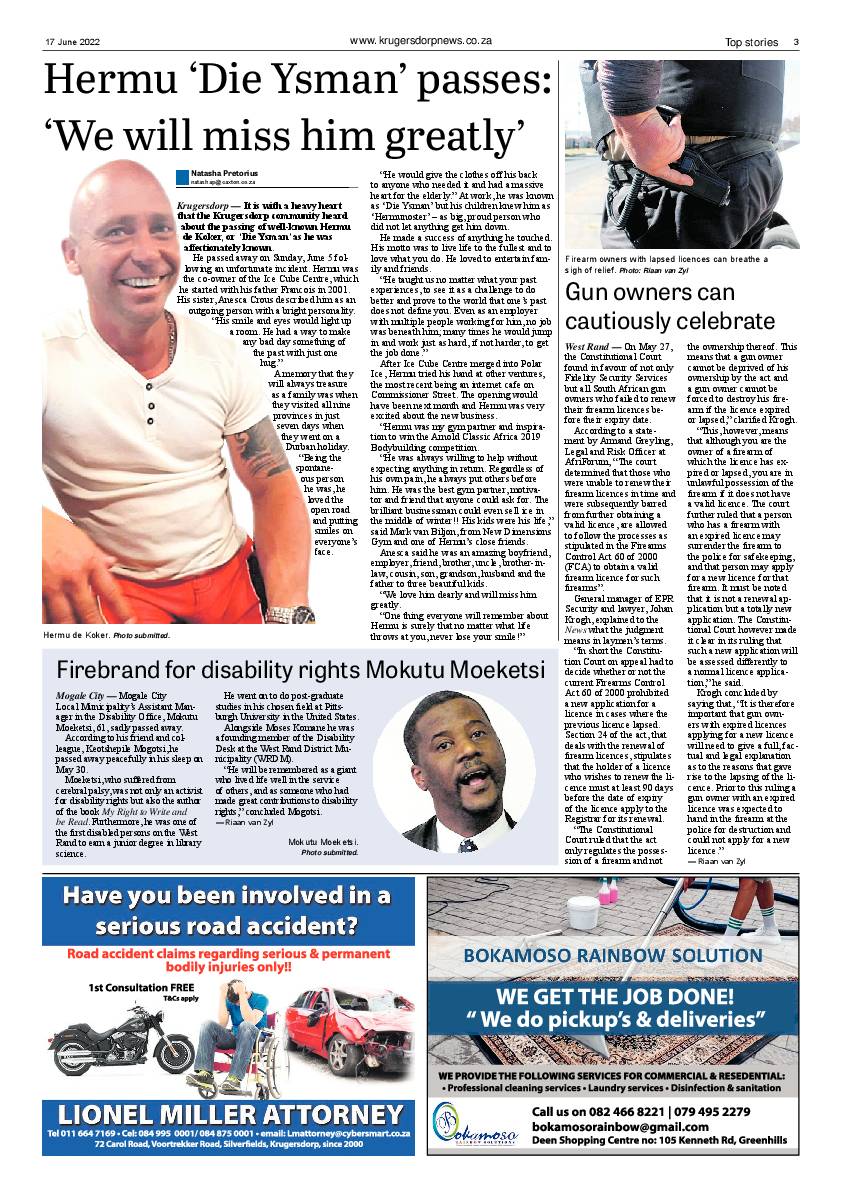 Krugersdorp News 17 June 2022 page 3