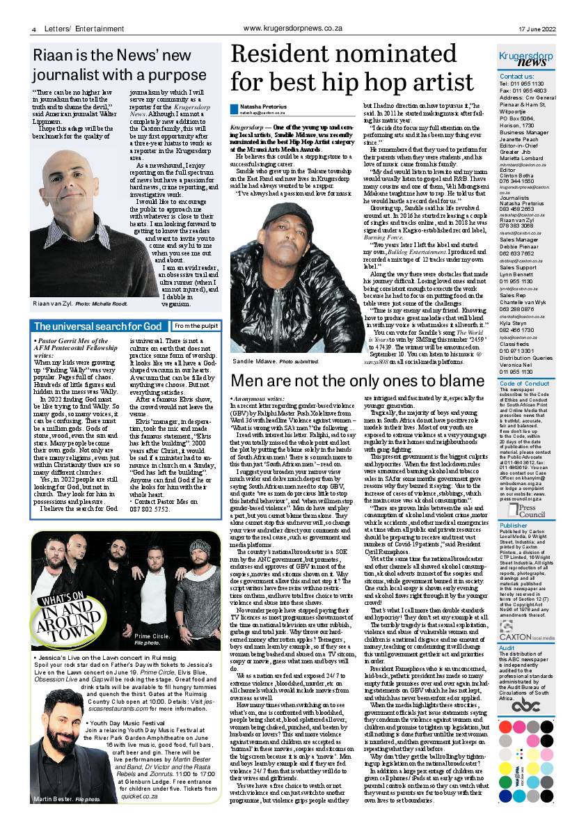 Krugersdorp News 17 June 2022 page 4