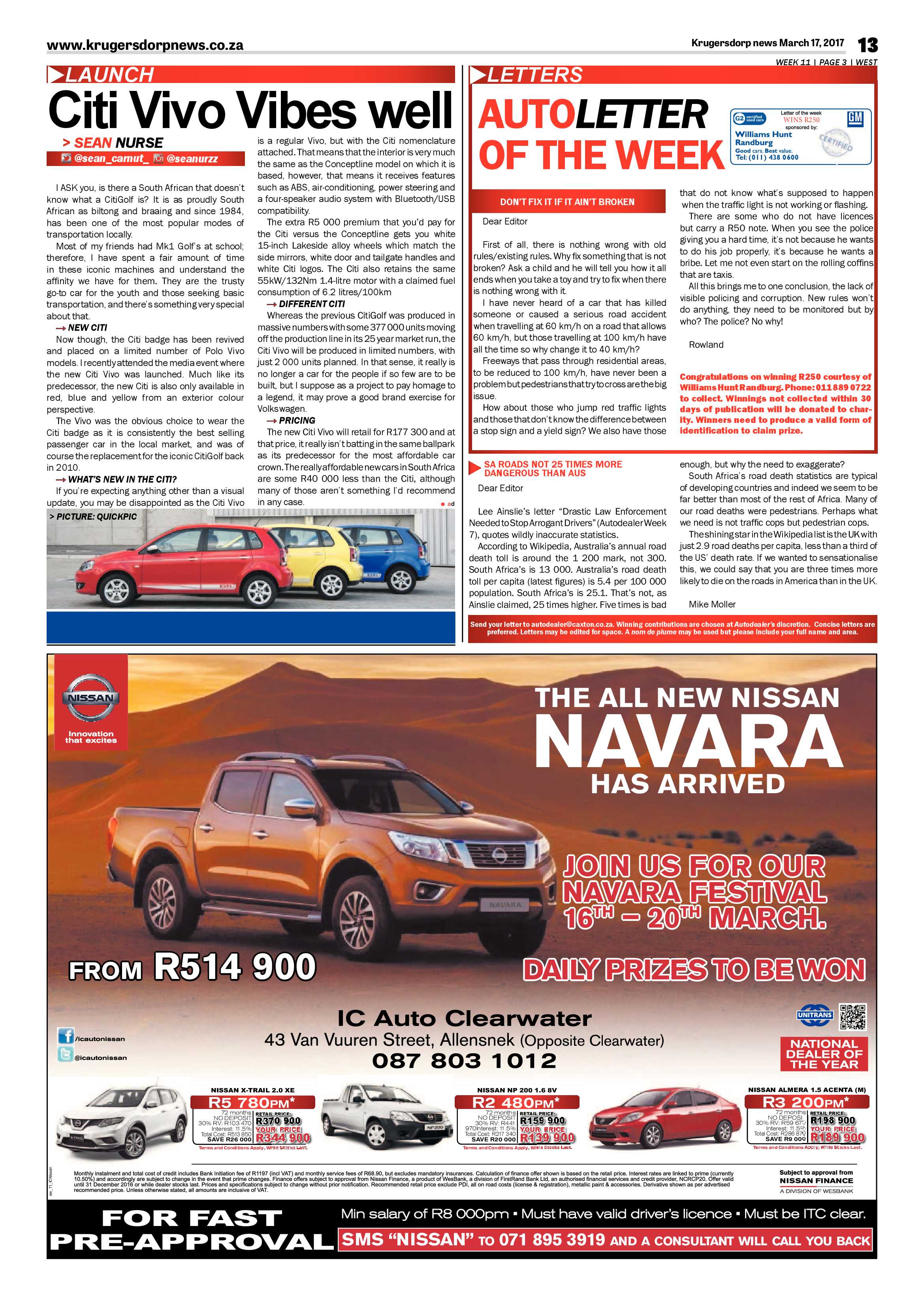 Krugersdorp News 17 March 2017 page 13