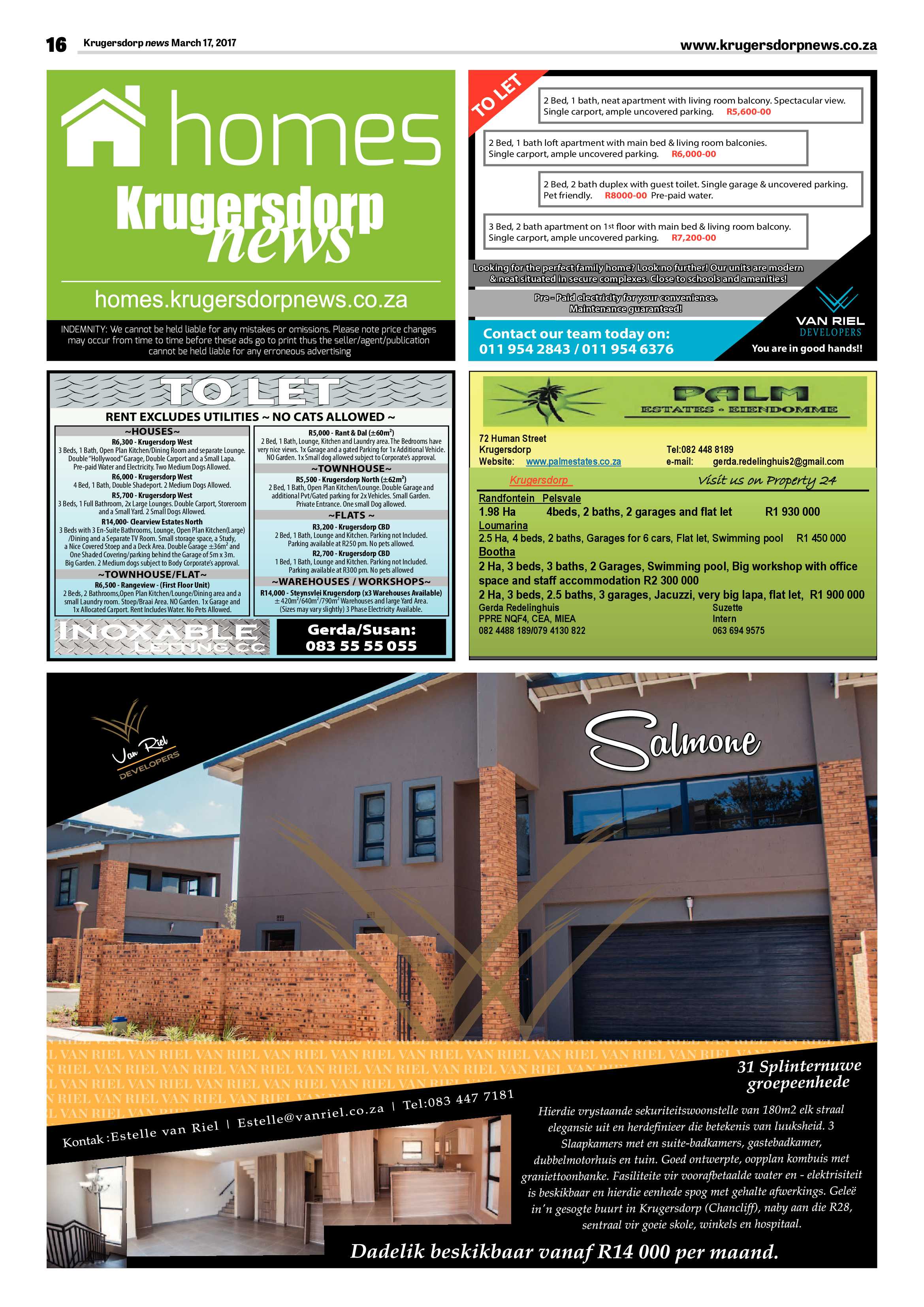 Krugersdorp News 17 March 2017 page 16