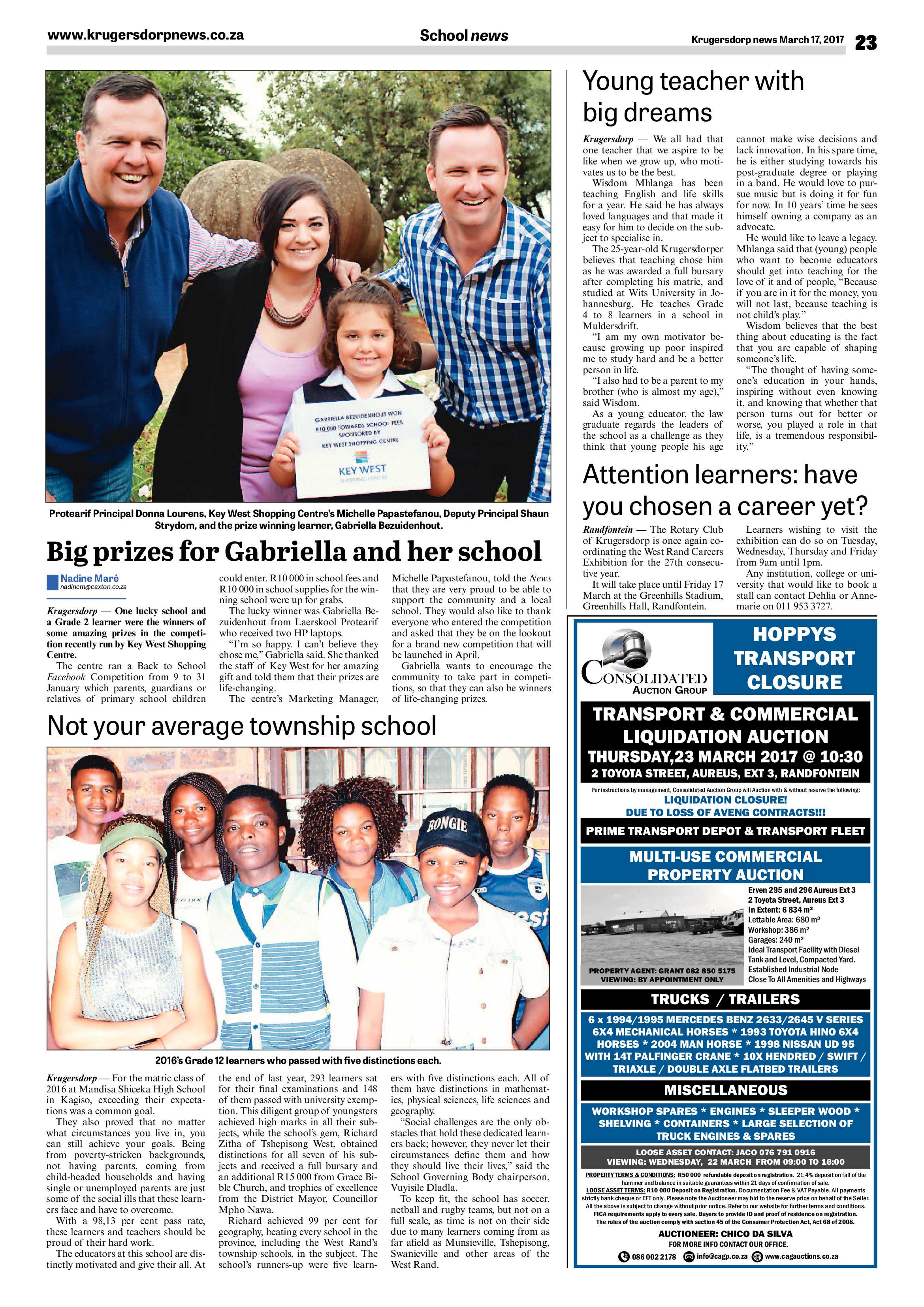 Krugersdorp News 17 March 2017 page 23