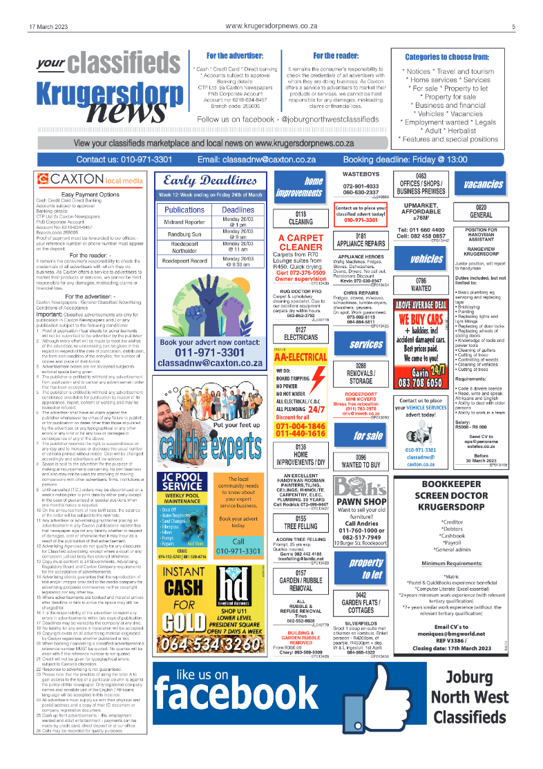 Krugersdorp News 17 March 2023 page 5