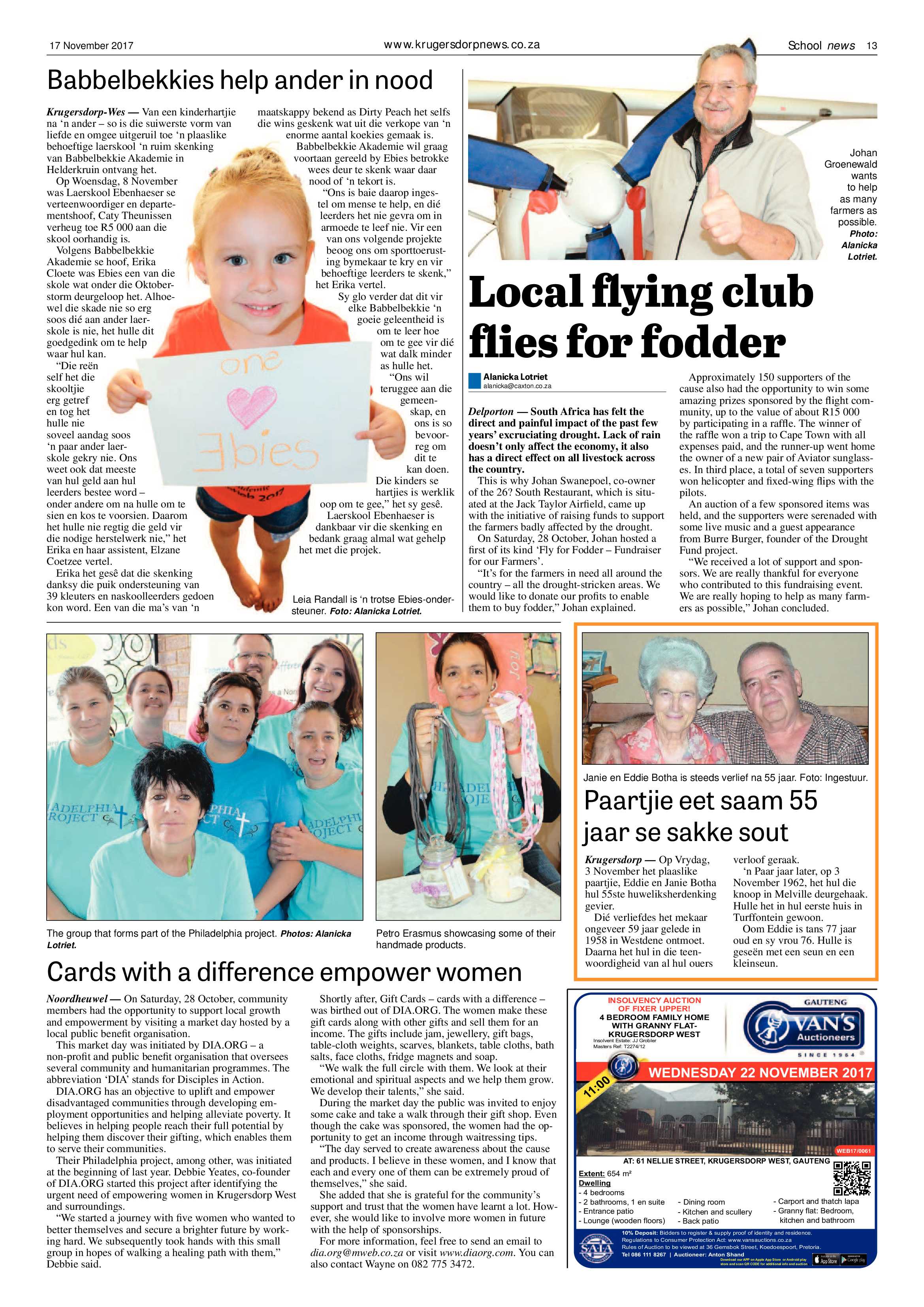 Krugersdorp News 17 November 2017 page 13