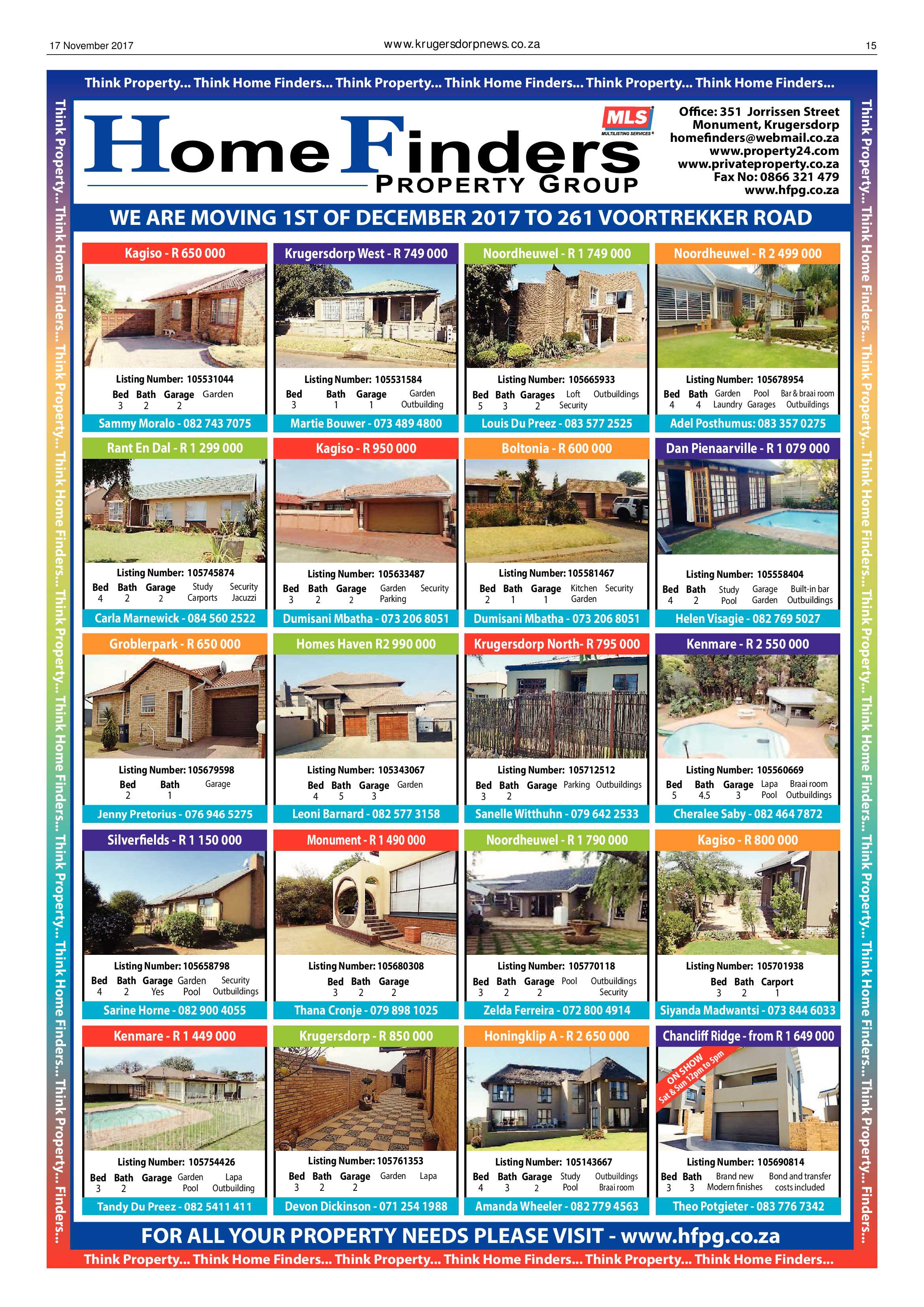 Krugersdorp News 17 November 2017 page 15