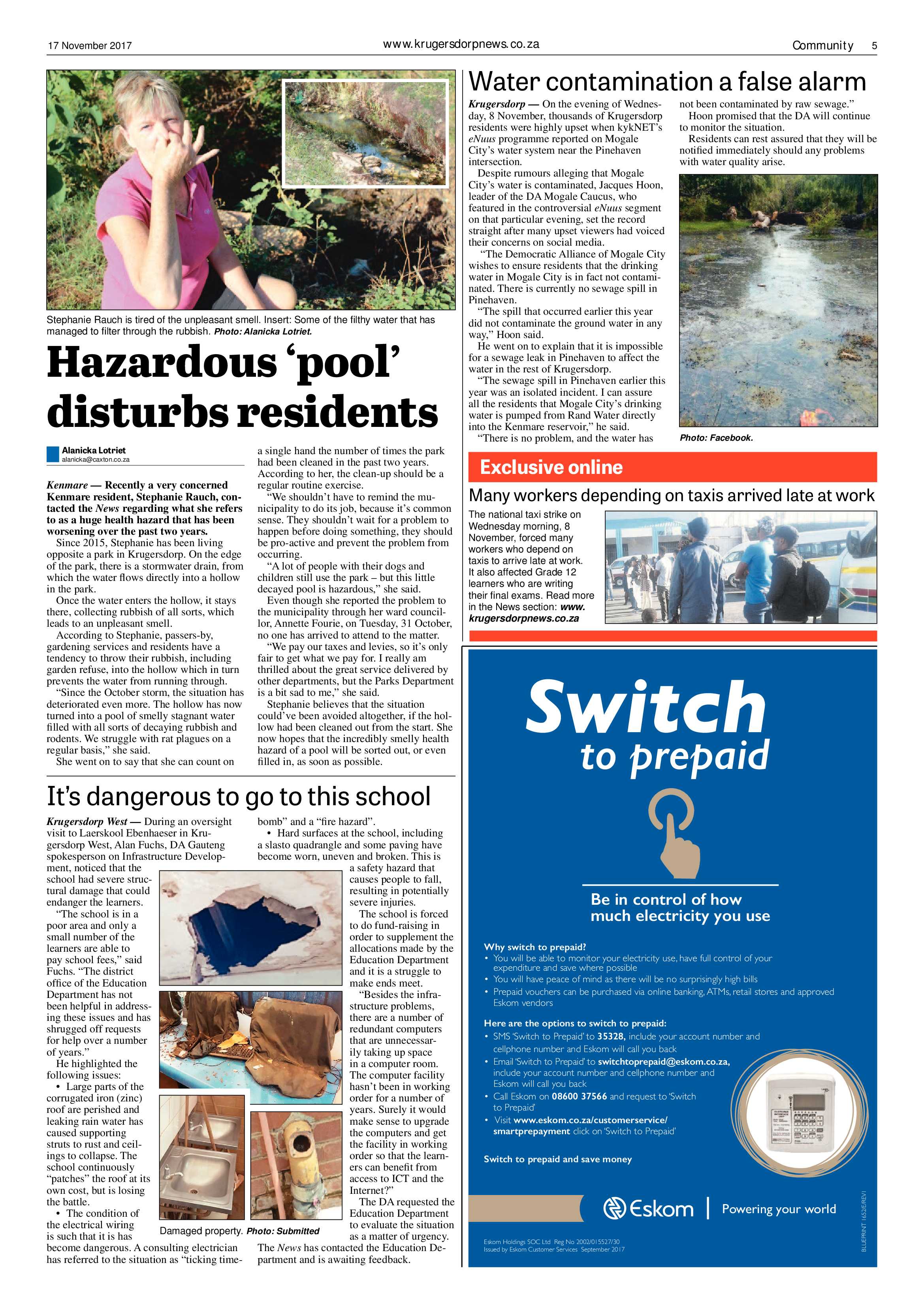 Krugersdorp News 17 November 2017 page 5