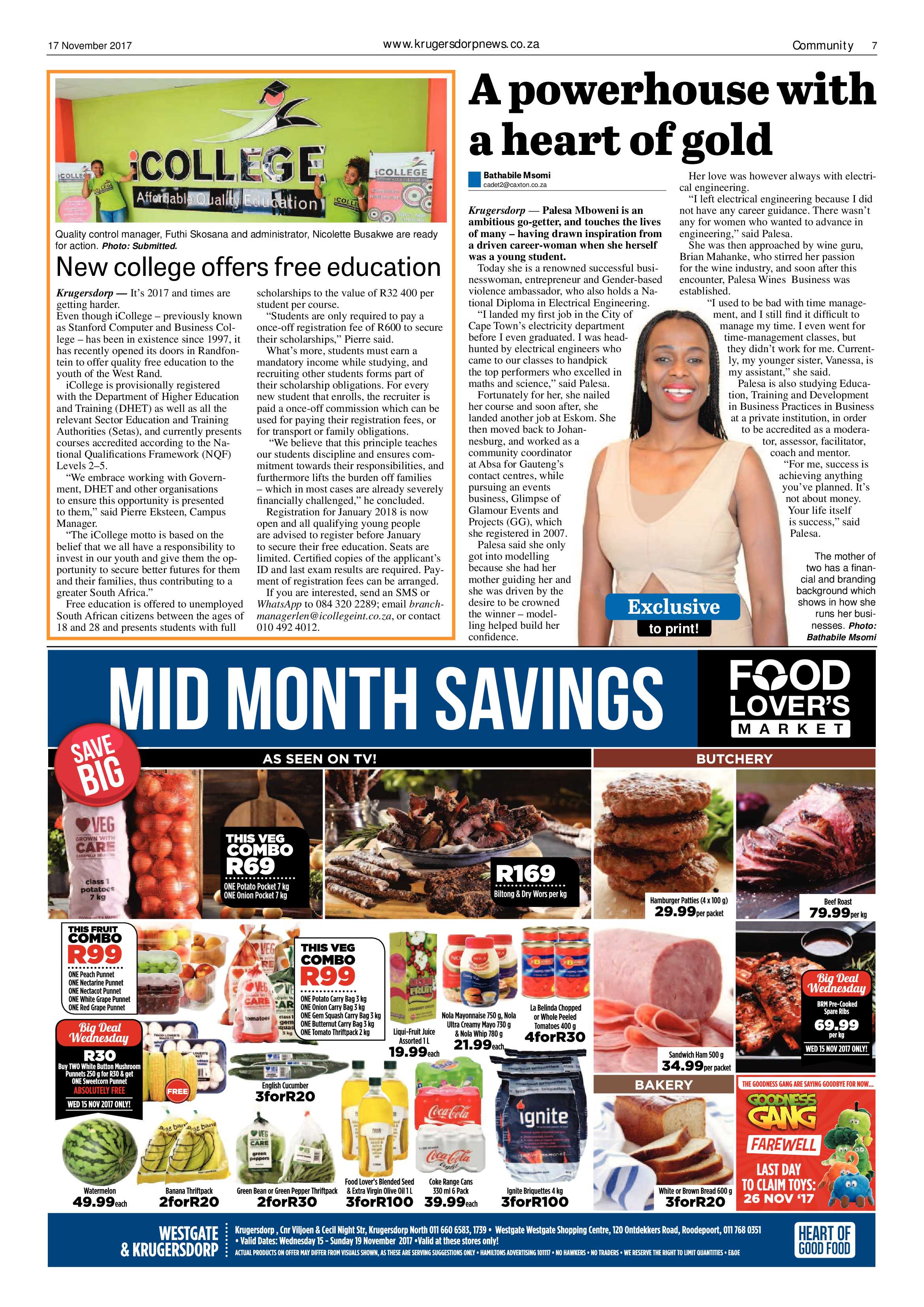 Krugersdorp News 17 November 2017 - Krugersdorp News