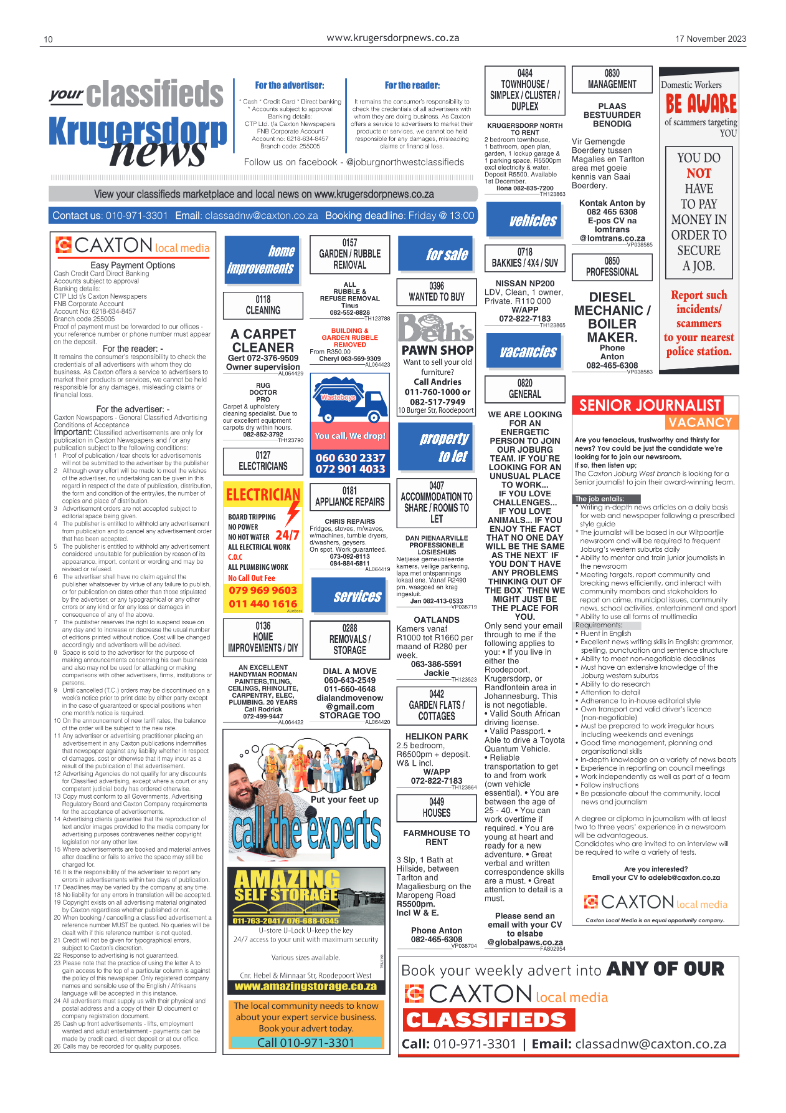 Krugersdorp News 17 November 2023 page 10