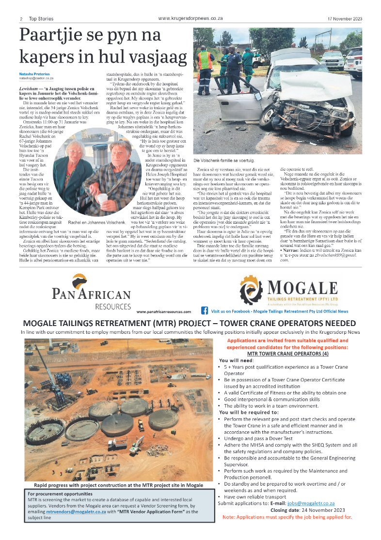 Krugersdorp News 17 November 2023 page 2