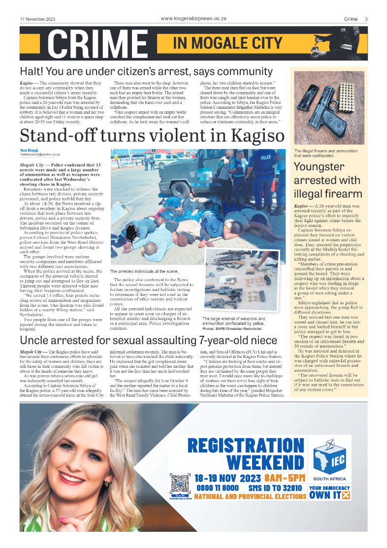 Krugersdorp News 17 November 2023 page 3
