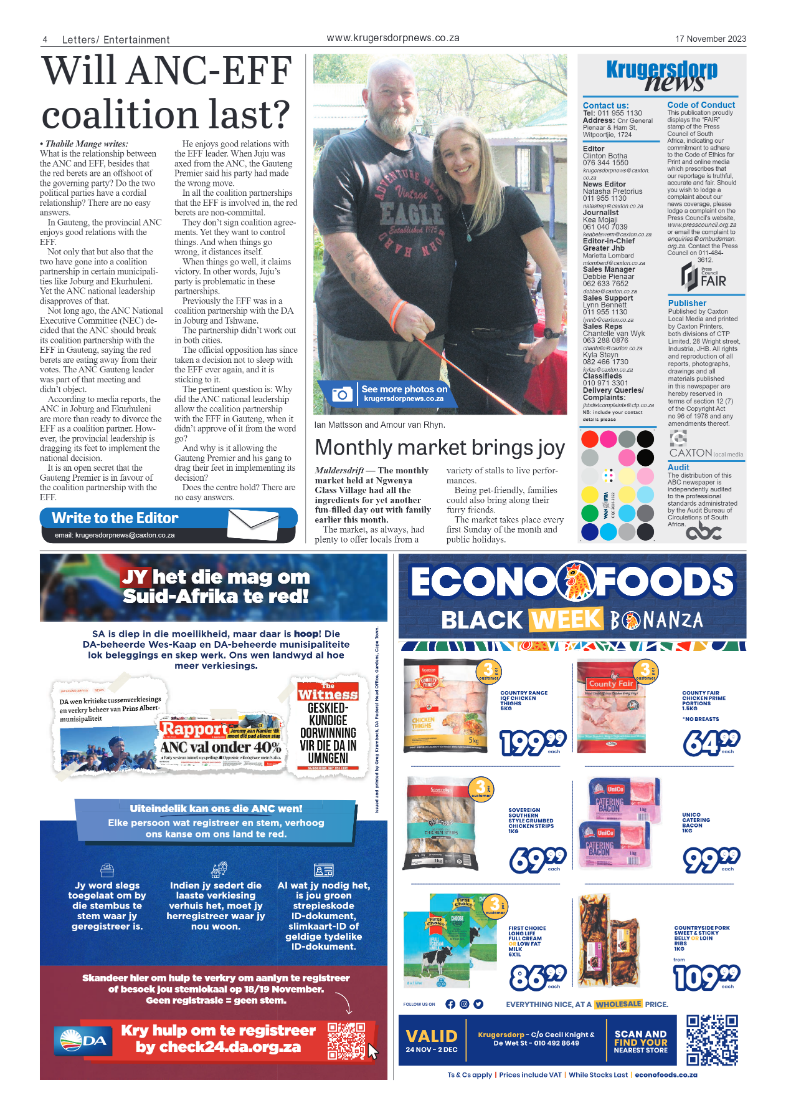 Krugersdorp News 17 November 2023 page 4
