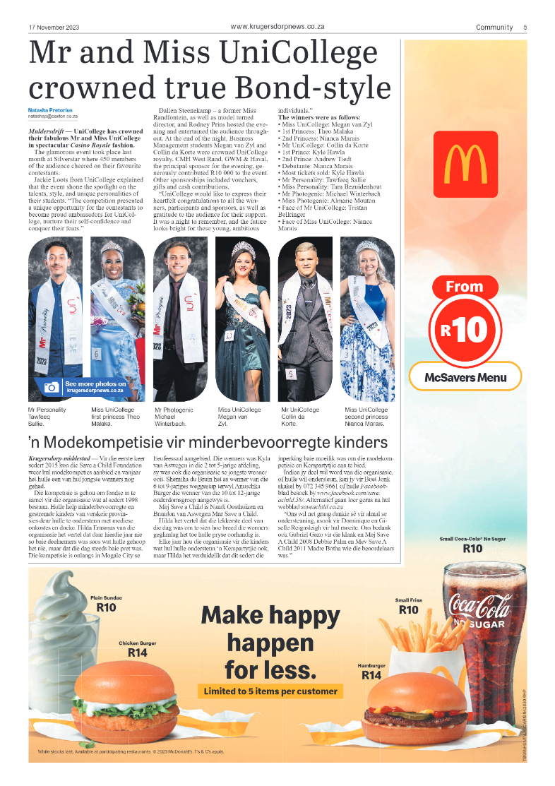 Krugersdorp News 17 November 2023 page 5