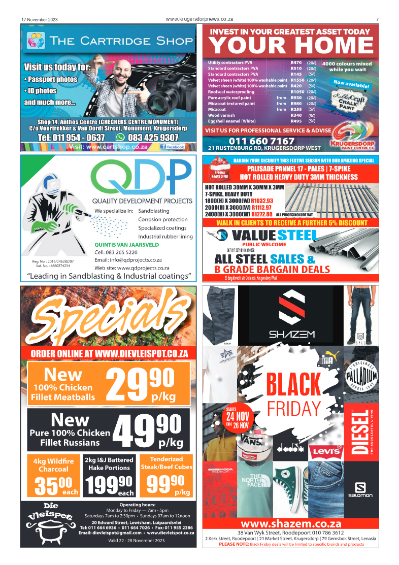 Krugersdorp News 17 November 2023 page 7