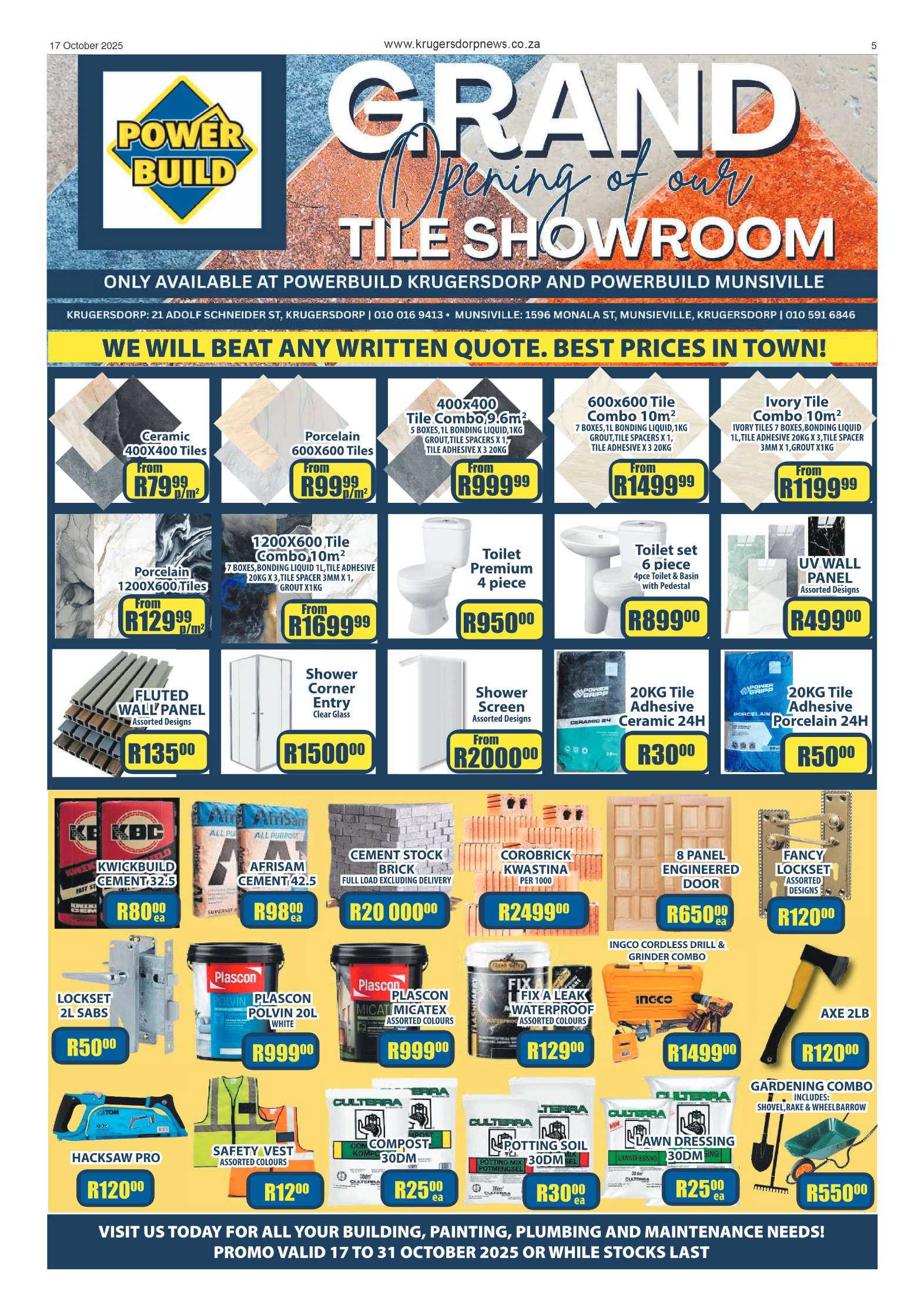 Krugersdorp News 17 October 2025 page 5