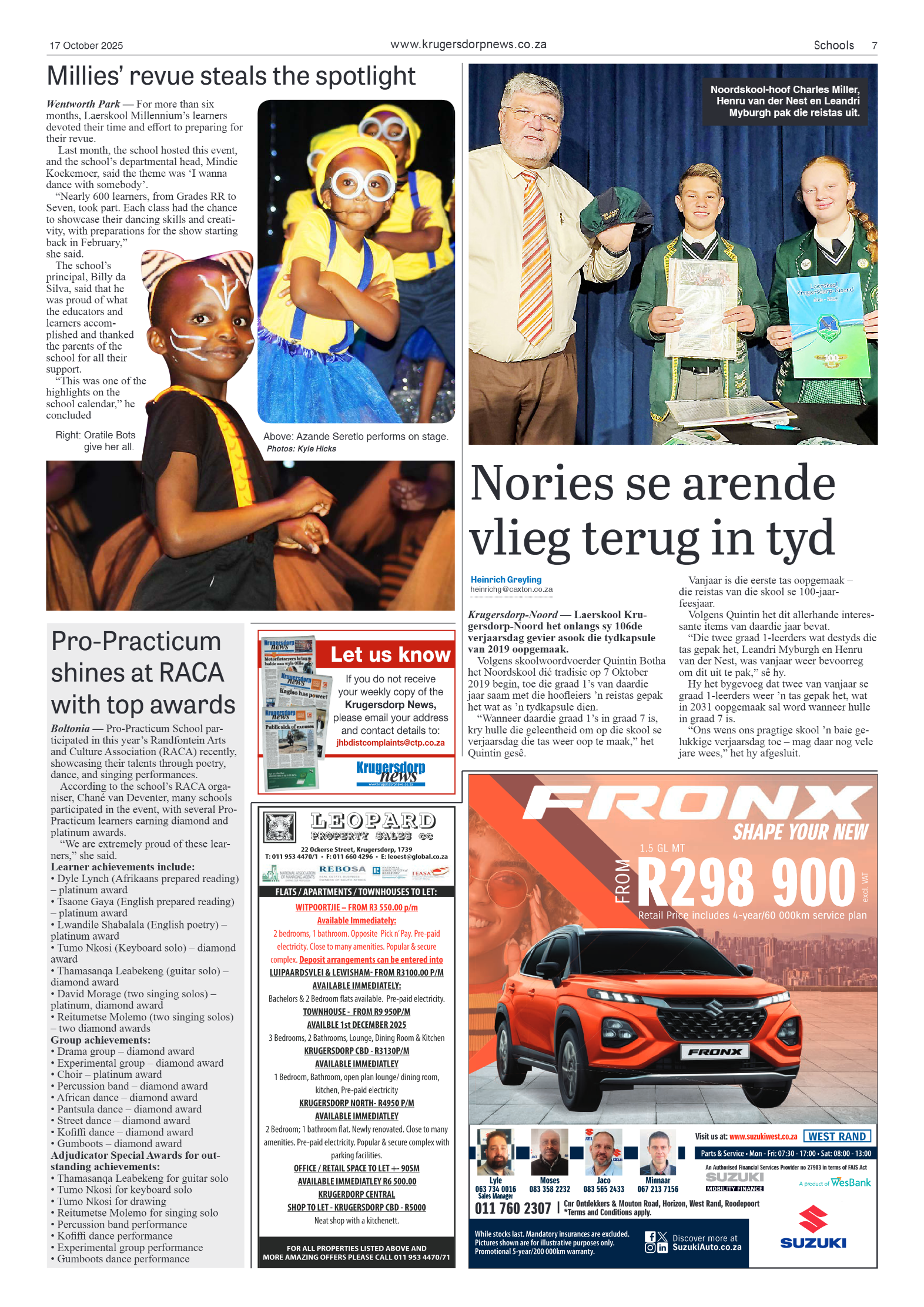 Krugersdorp News 17 October 2025 page 7