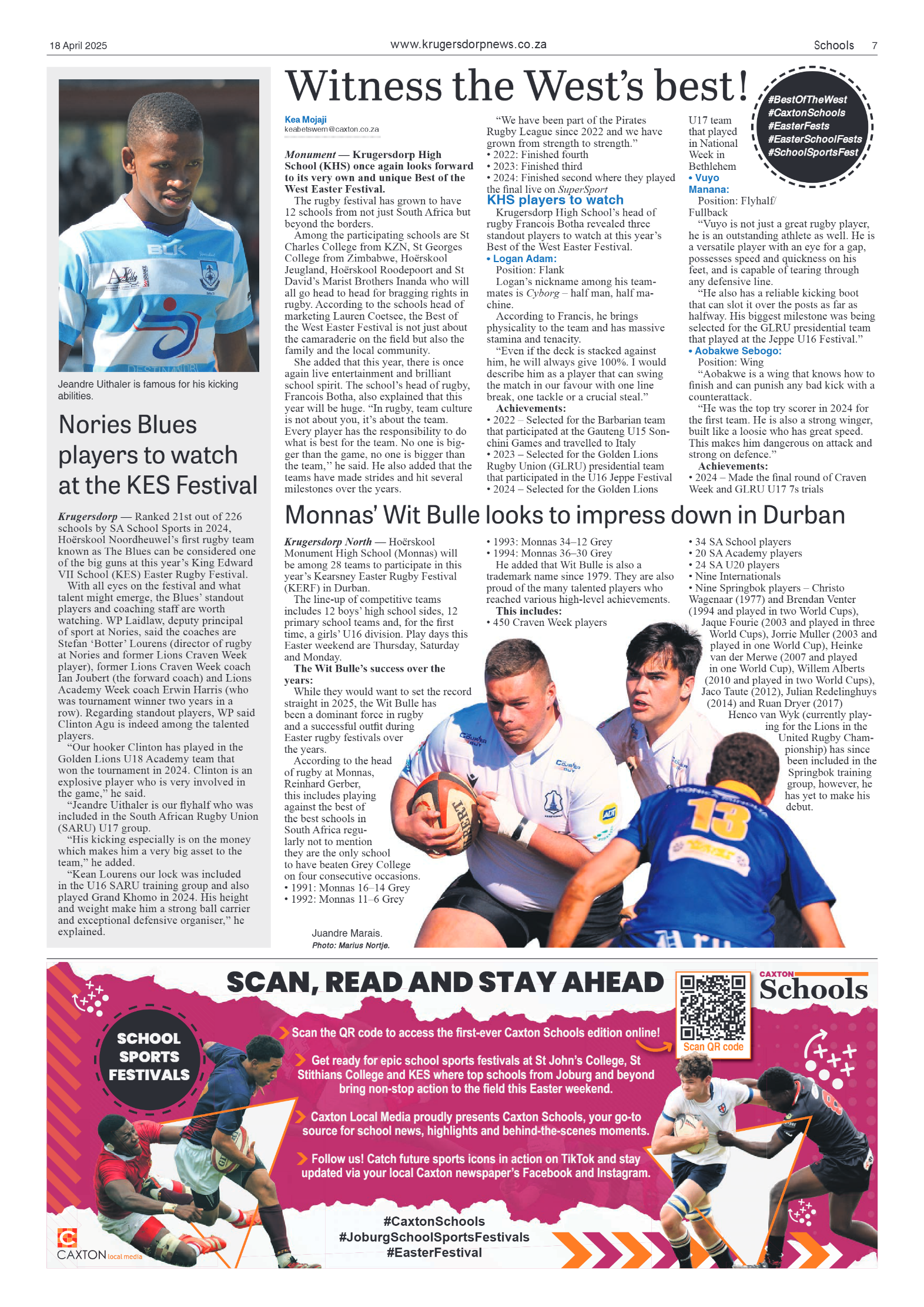 Krugersdorp News18 April 2025 page 7