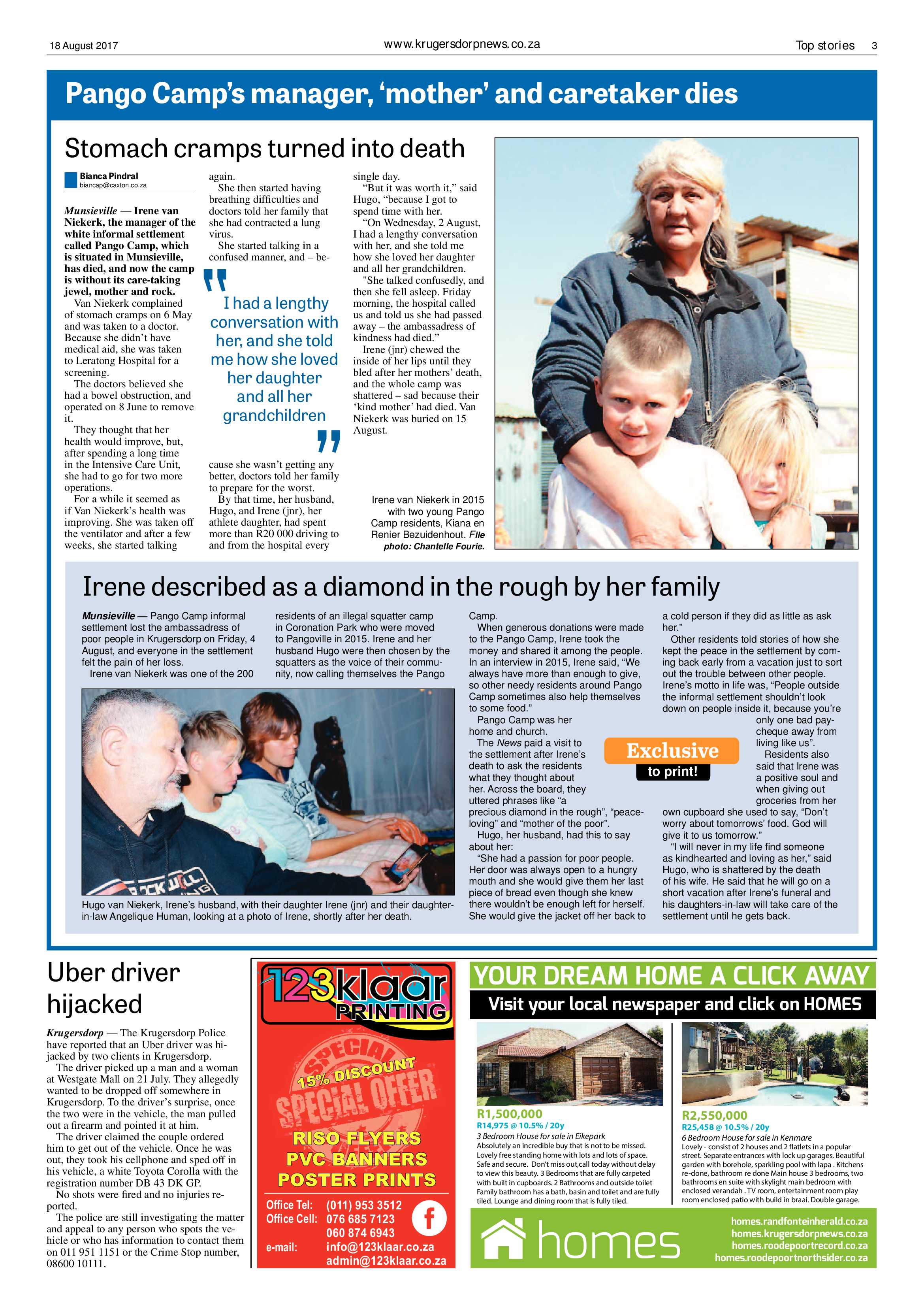 Krugersdorp News 18 August 2017 page 3