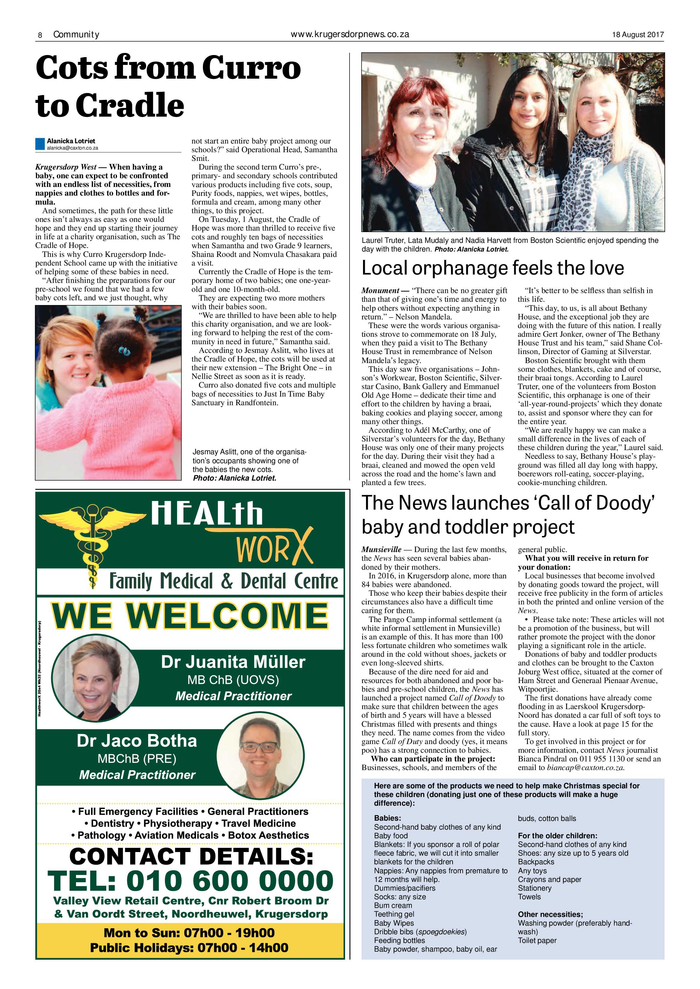 Krugersdorp News 18 August 2017 page 8