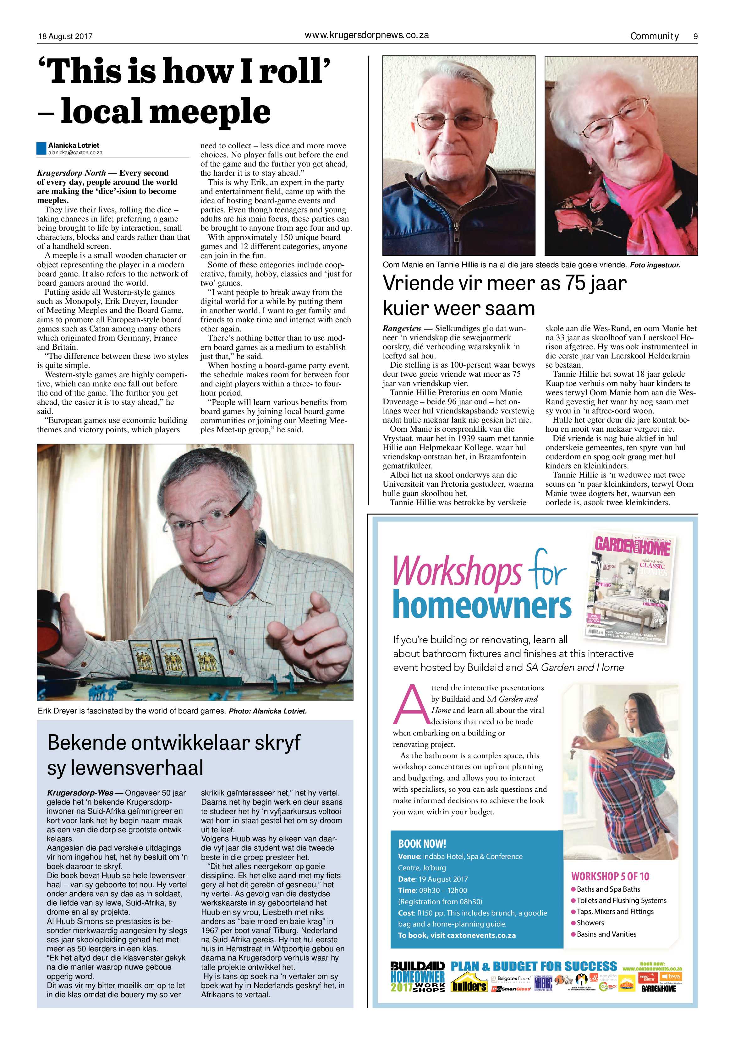 Krugersdorp News 18 August 2017 page 9
