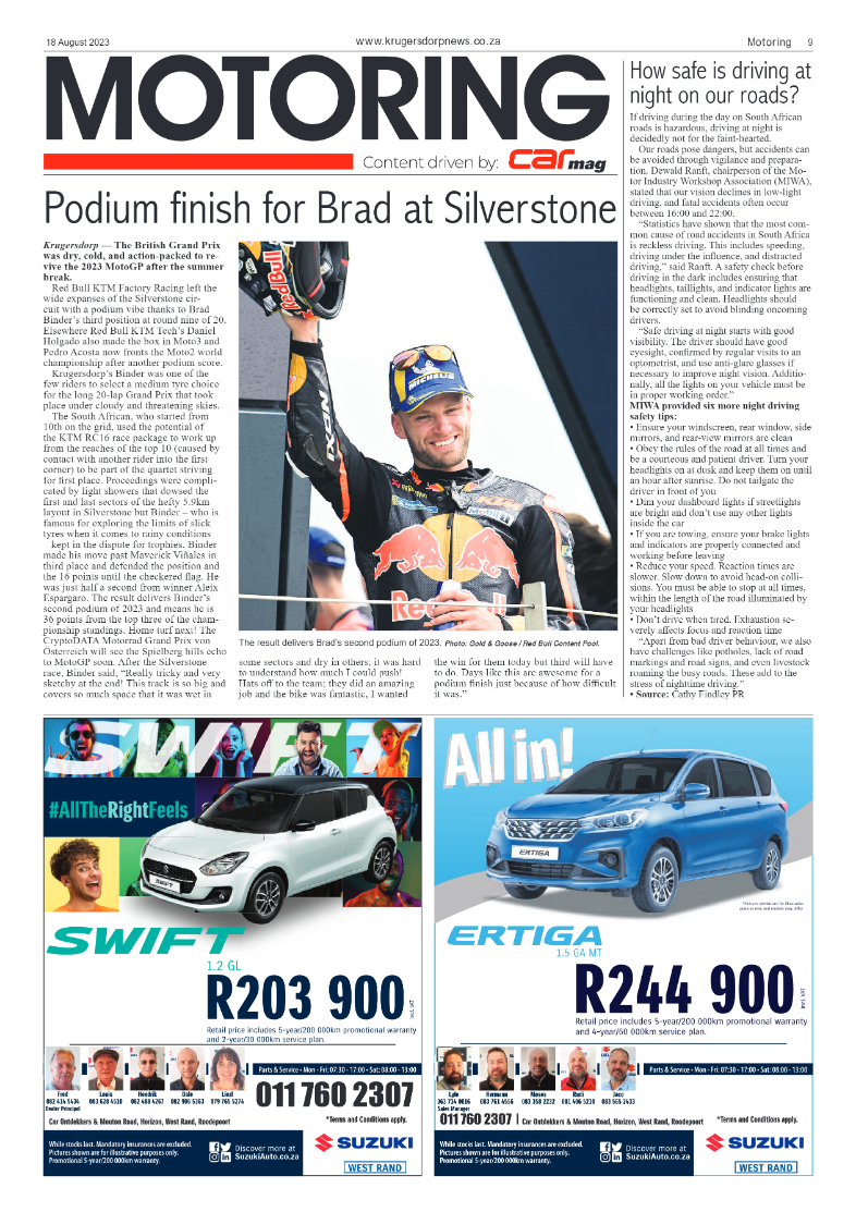 Krugersdorp News 18 August 2023 page 9