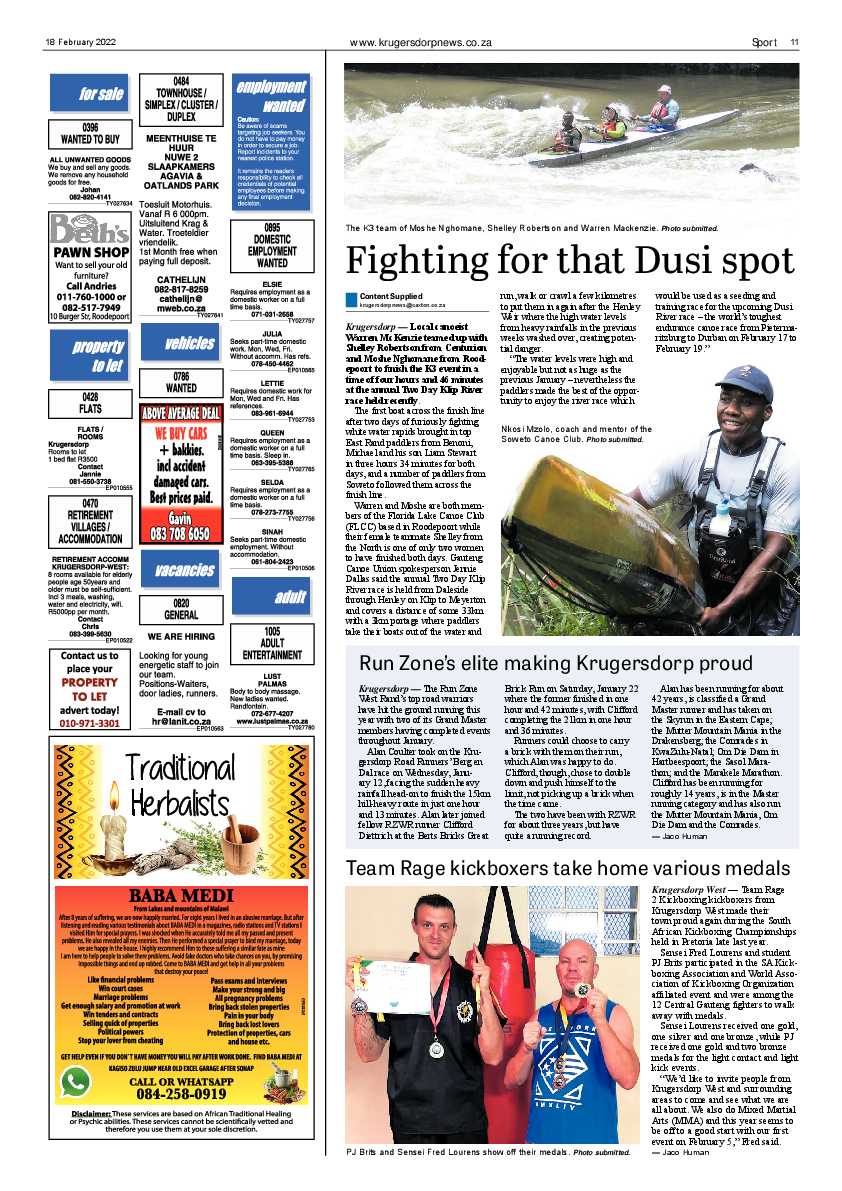 Krugersdorp News 18 February 2022 page 11