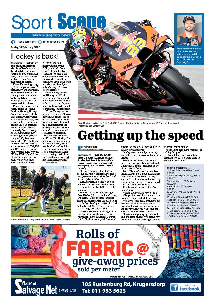 Krugersdorp News 18 February 2022 page 12