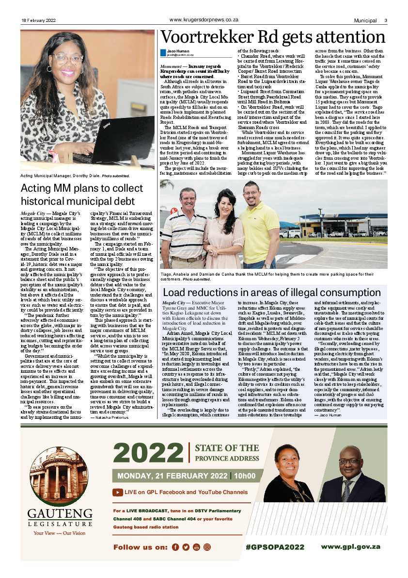 Krugersdorp News 18 February 2022 page 3