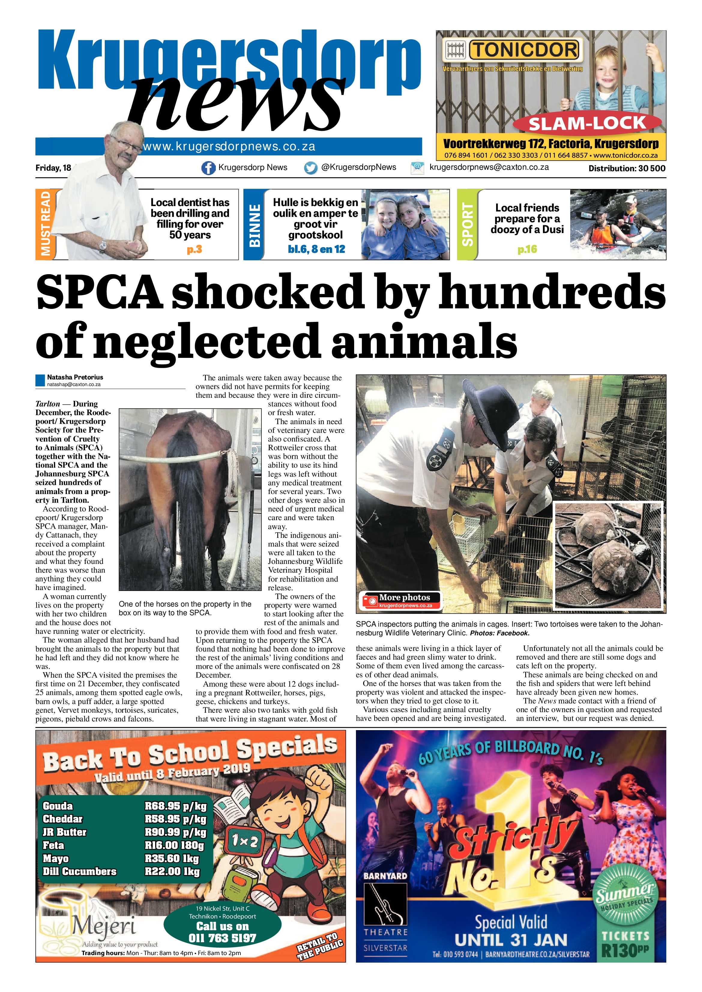 Krugersdorp News 18 January 2019 page 1