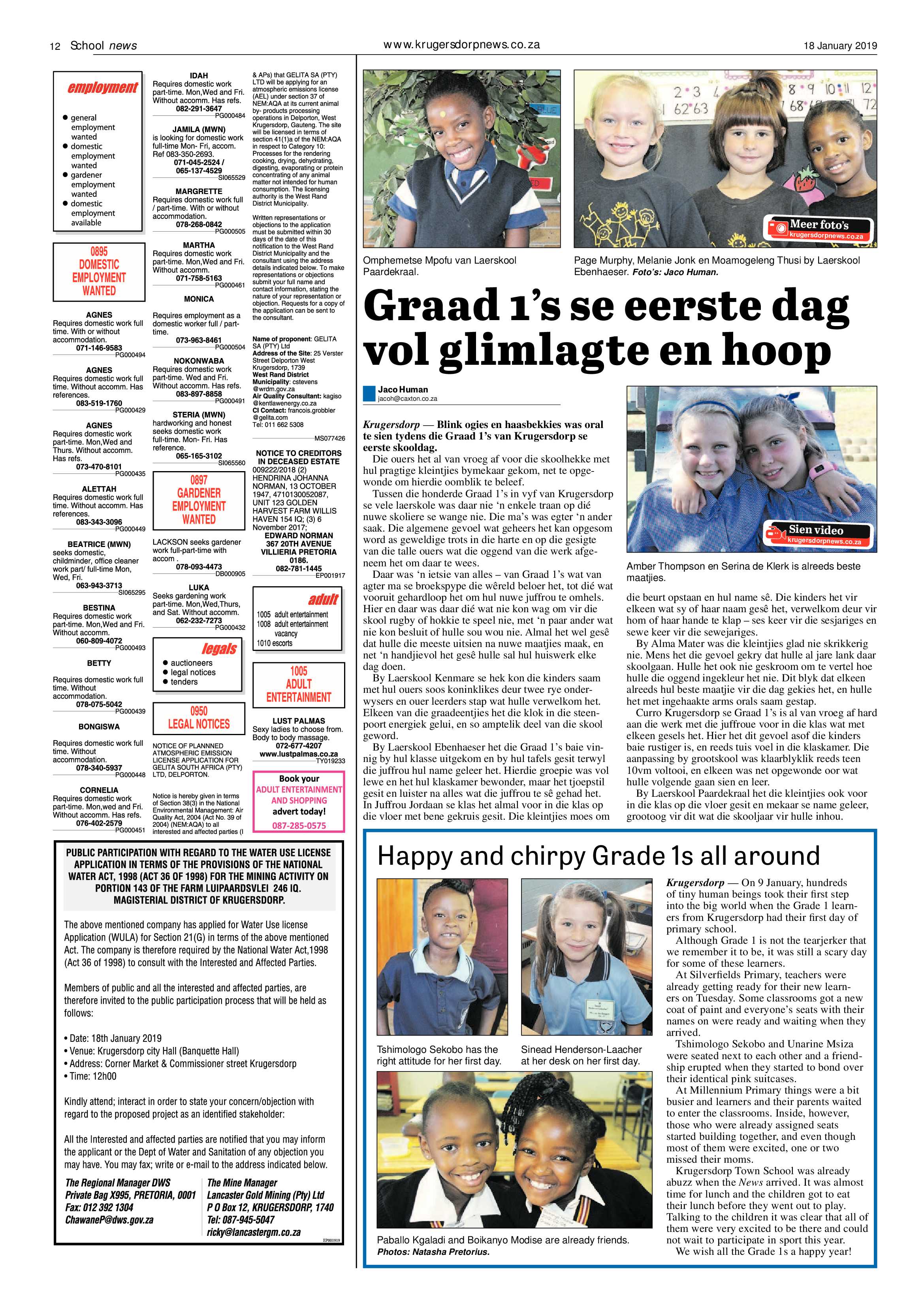 Krugersdorp News 18 January 2019 page 12