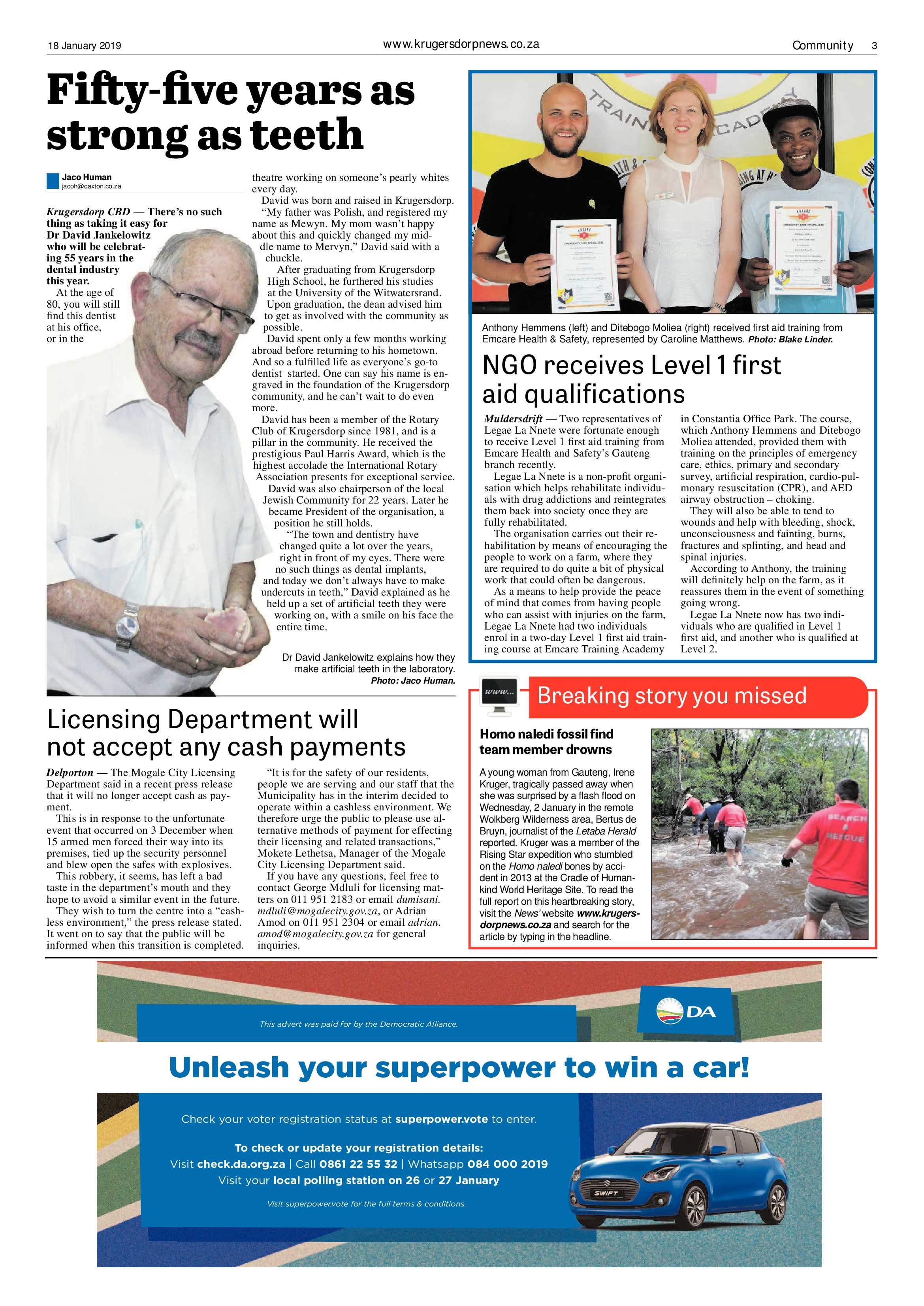 Krugersdorp News 18 January 2019 page 3