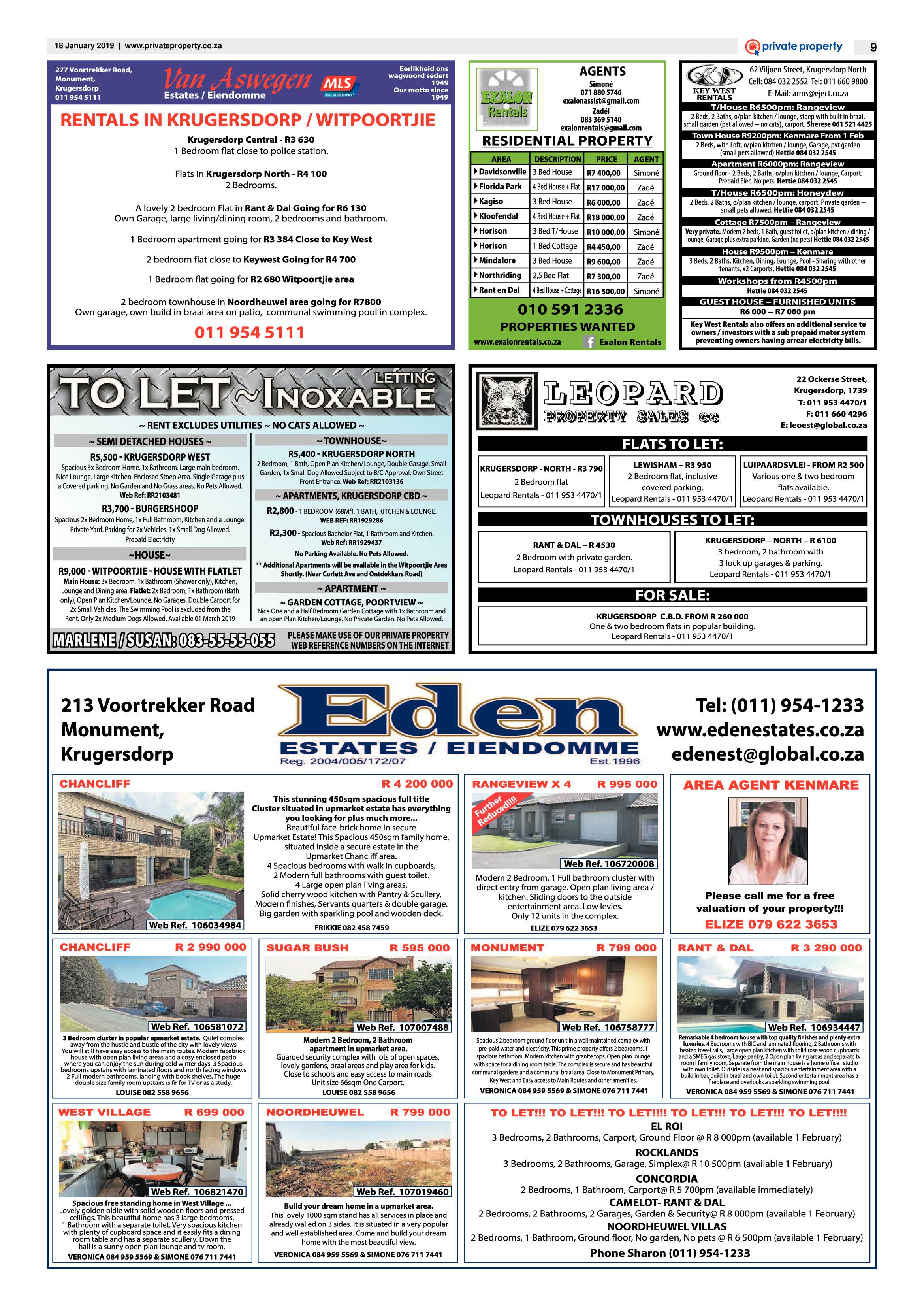 Krugersdorp News 18 January 2019 page 9
