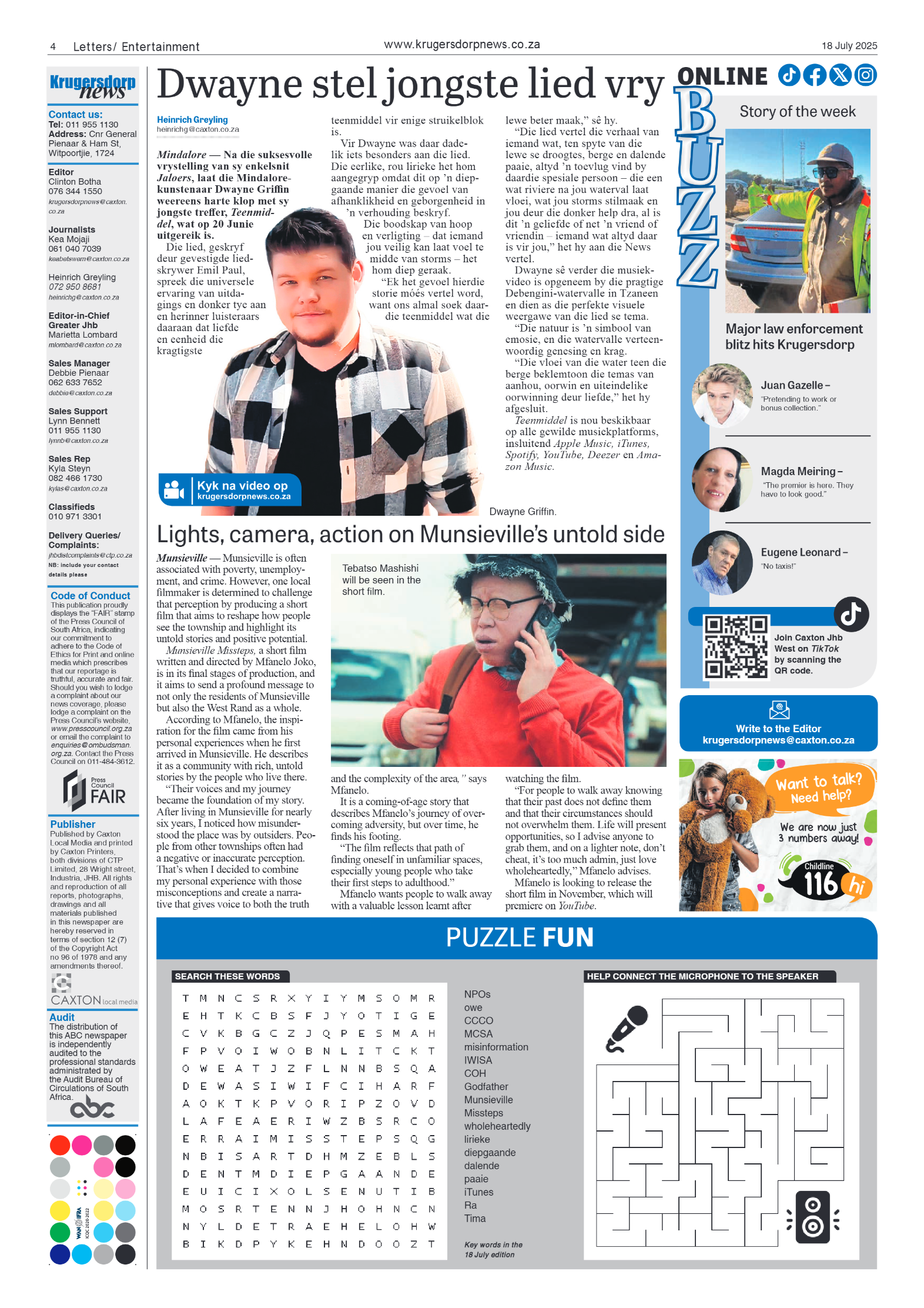 Krugersdorp News 18 July 2025 page 4