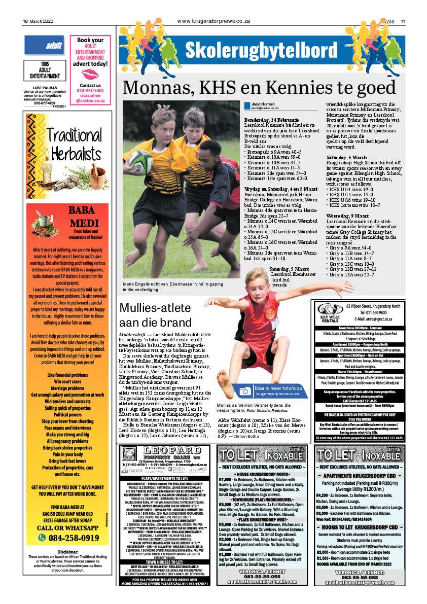Krugersdorp News 18 March 2022 page 11