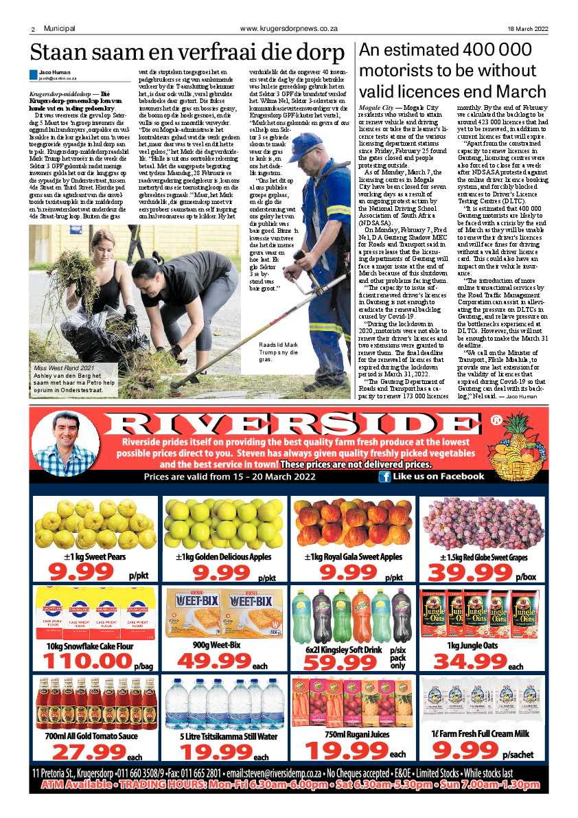 Krugersdorp News 18 March 2022 page 2