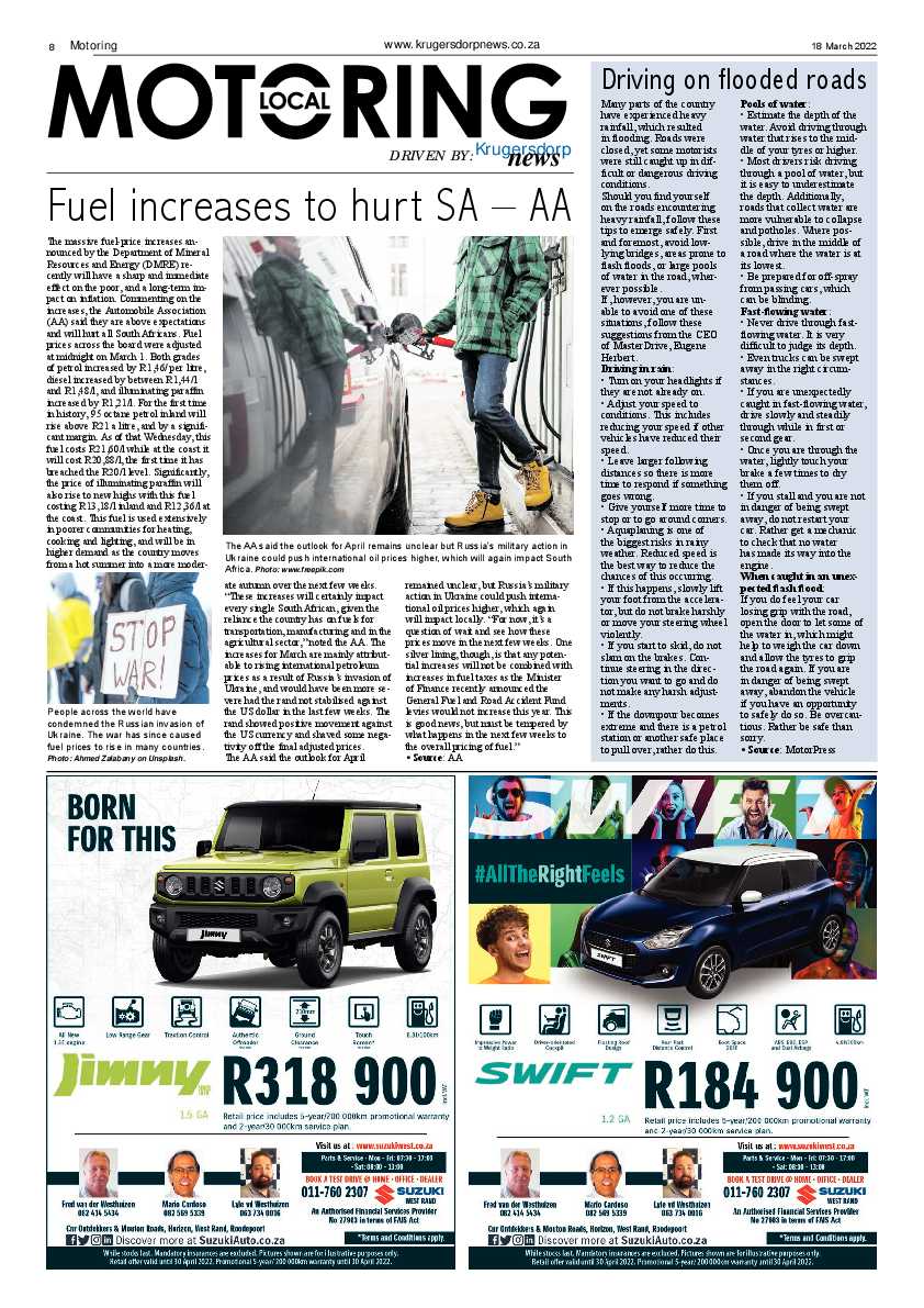 Krugersdorp News 18 March 2022 page 8