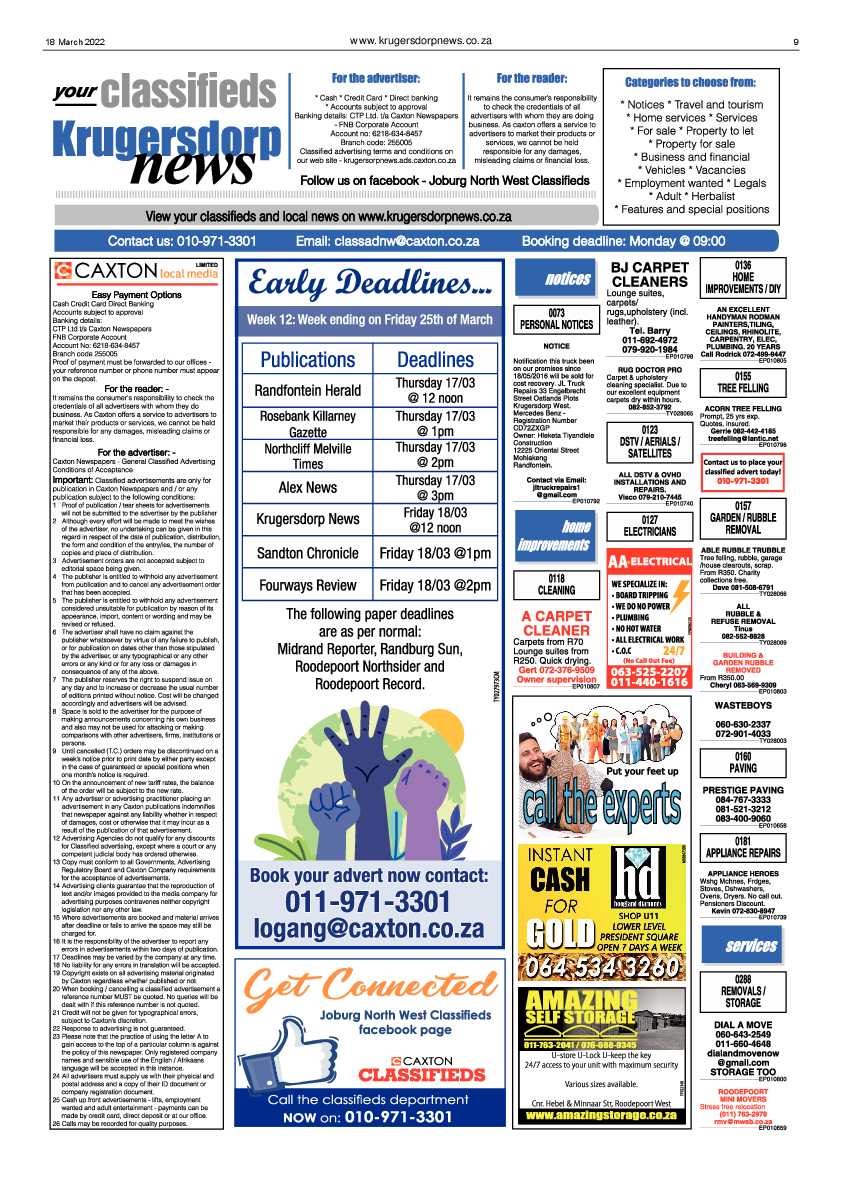 Krugersdorp News 18 March 2022 page 9