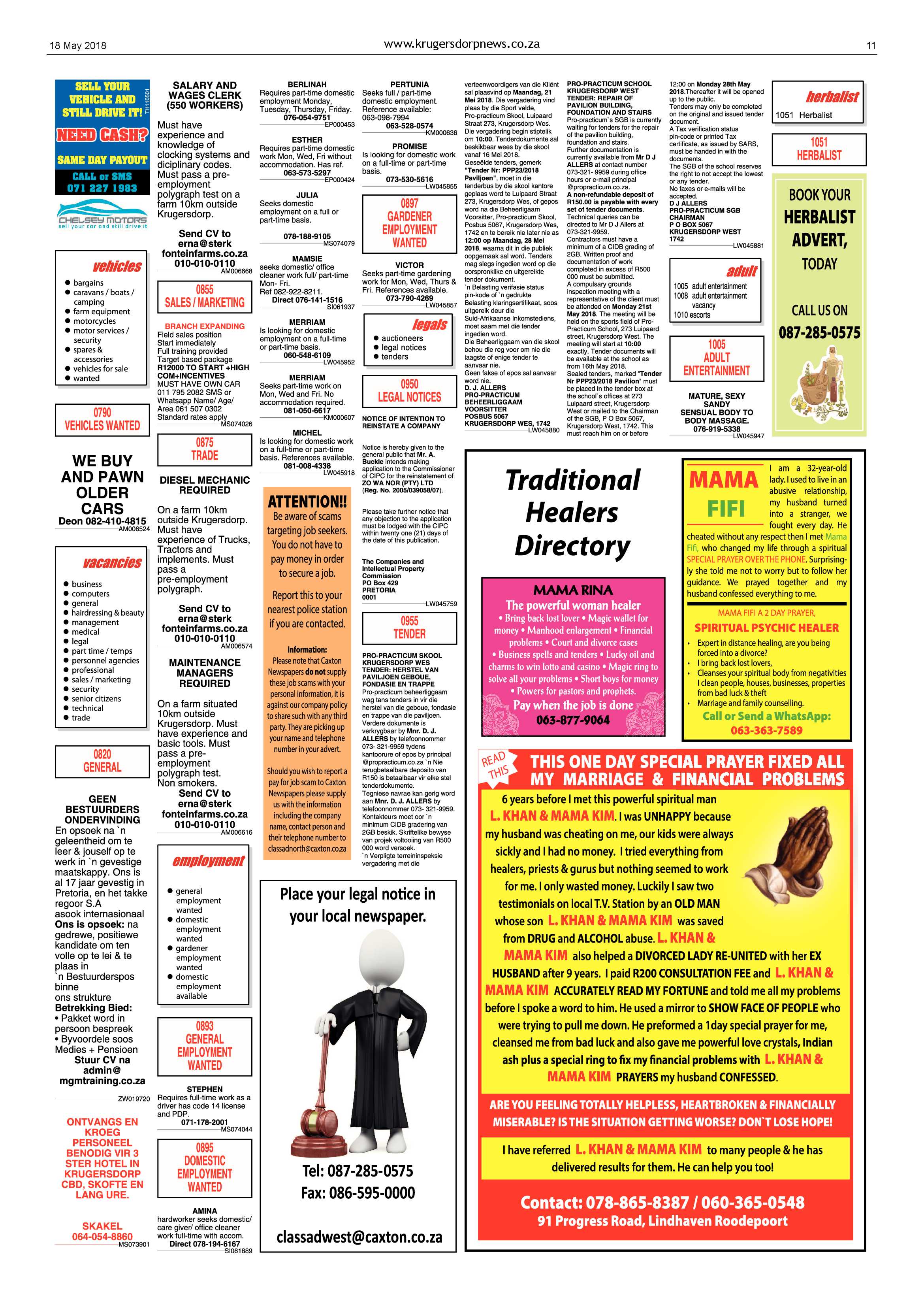 Krugersdorp News 18 May 2018 page 11