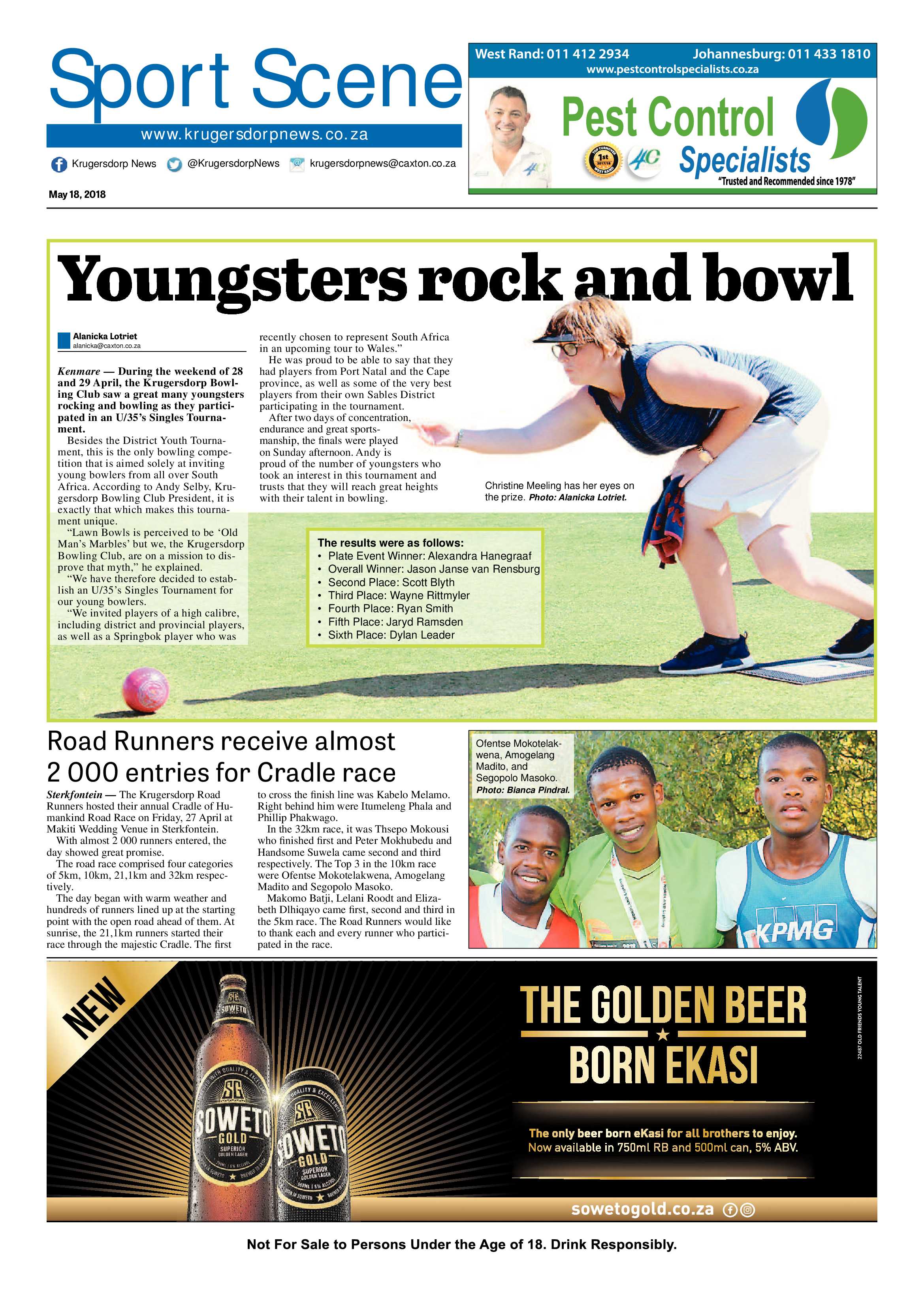 Krugersdorp News 18 May 2018 page 16